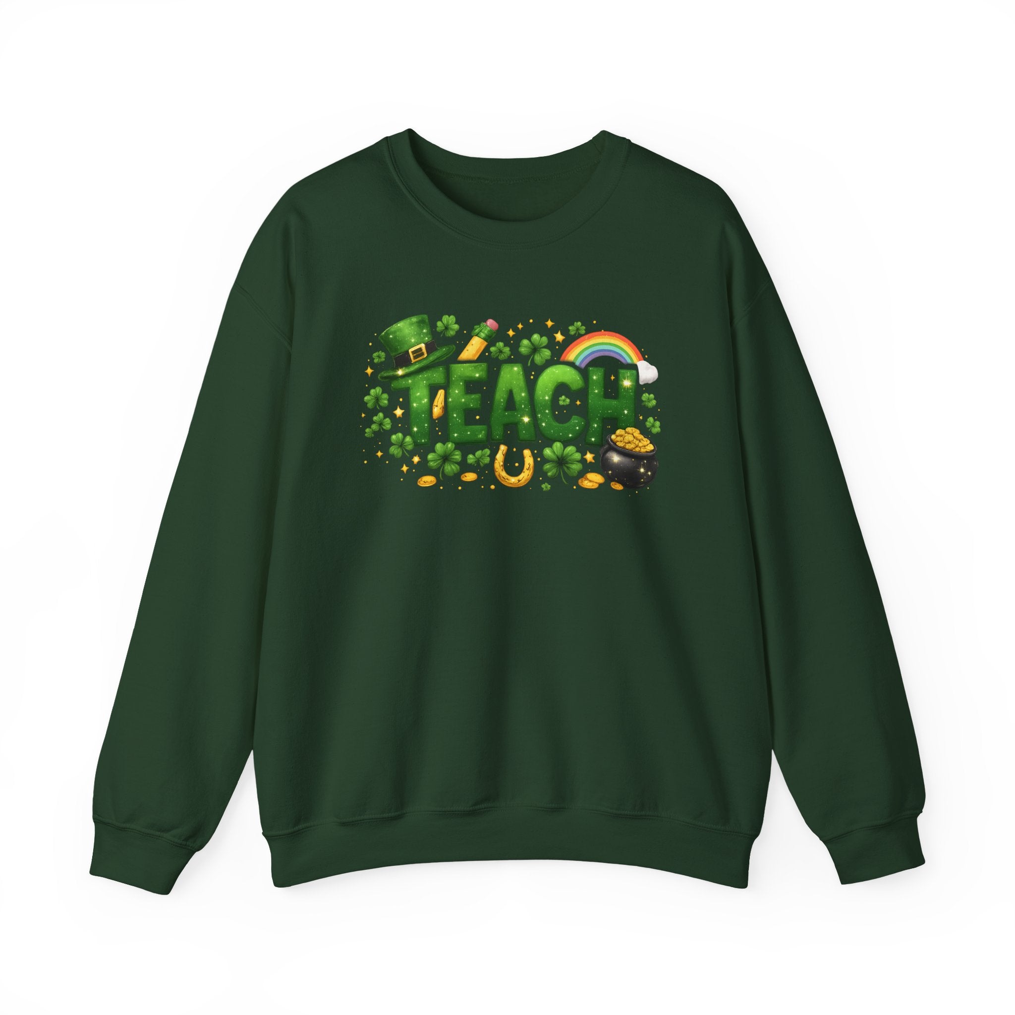 Teach St. Patrick's Day Crewneck Sweatshirt