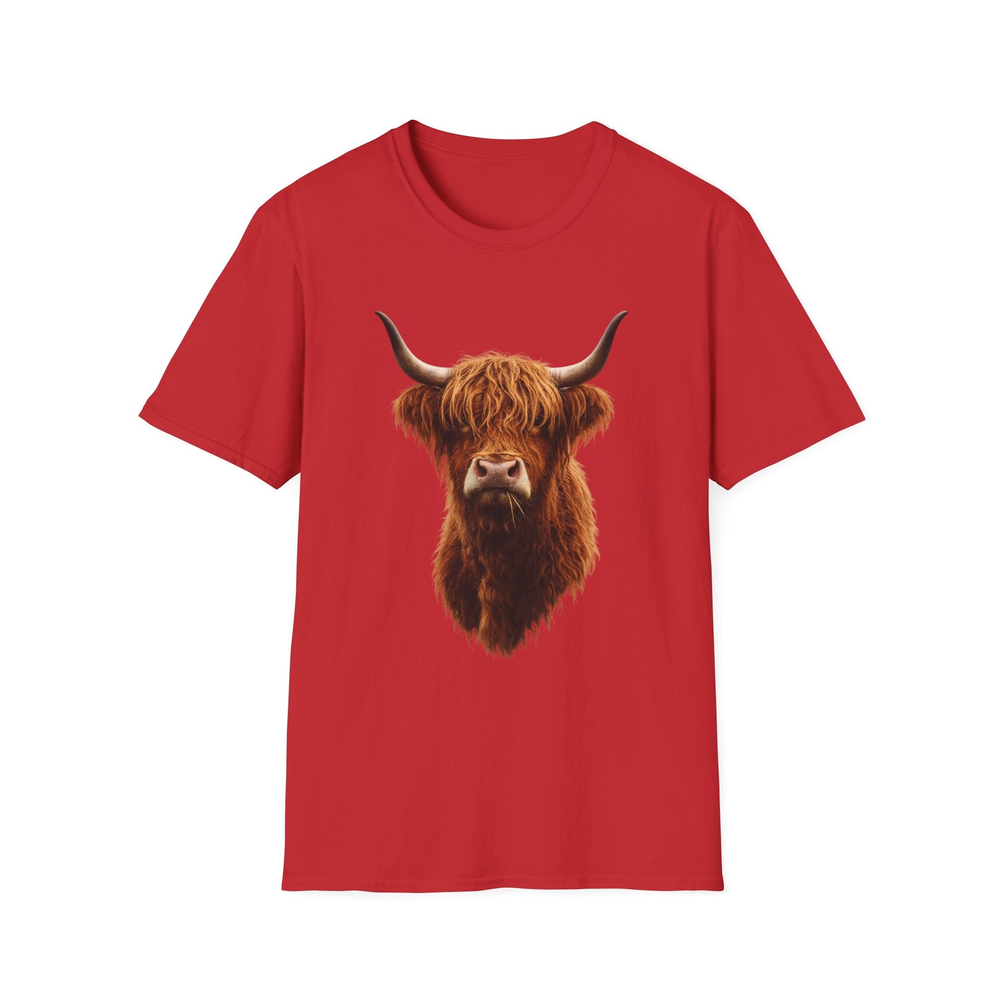 Highland Cow Head T-Shirt | Scottish Highland Cattle Graphic Tee