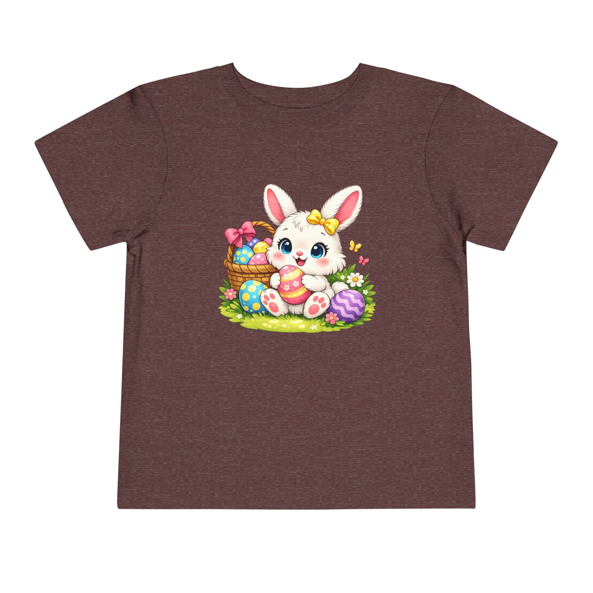 Easter Bunny Toddler Tee — Cute Baby Bunny with Easter Eggs