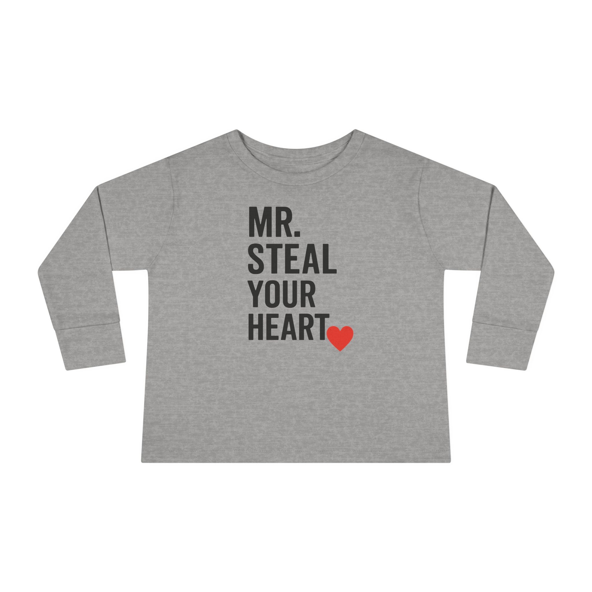 Mr. Steal Your Heart Toddler Long Sleeve Tee