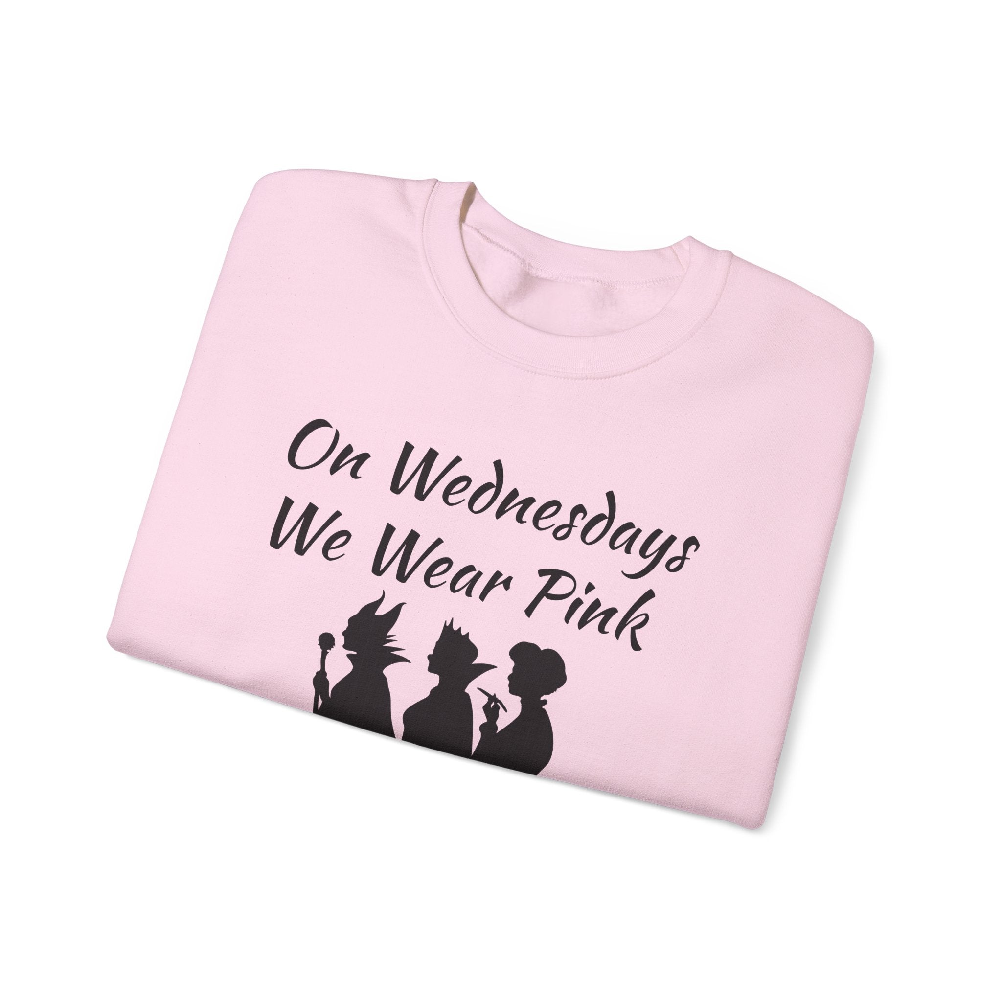 On Wednesdays We Wear Pink Villains sweatshirt