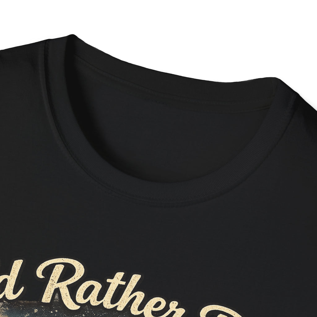 I'd Rather Be Camping T-Shirt | Mountain Forest Sunset Camping Shirt