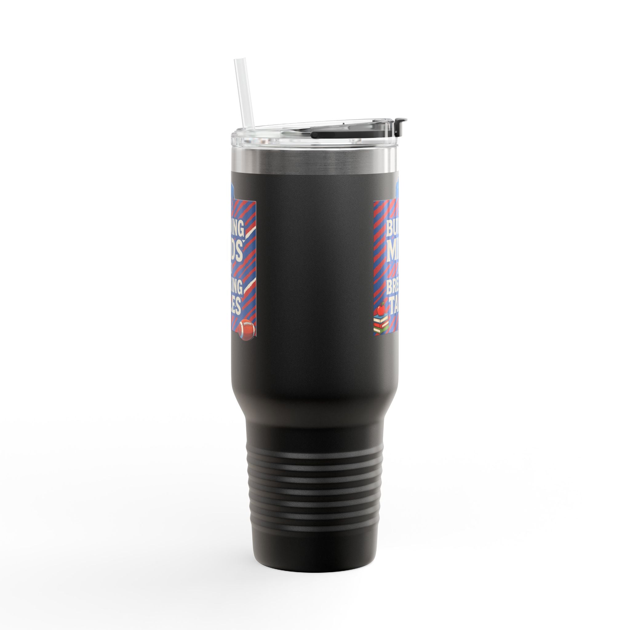 Building Minds and Breaking Tables 40oz Travel Mug | Teacher Humor