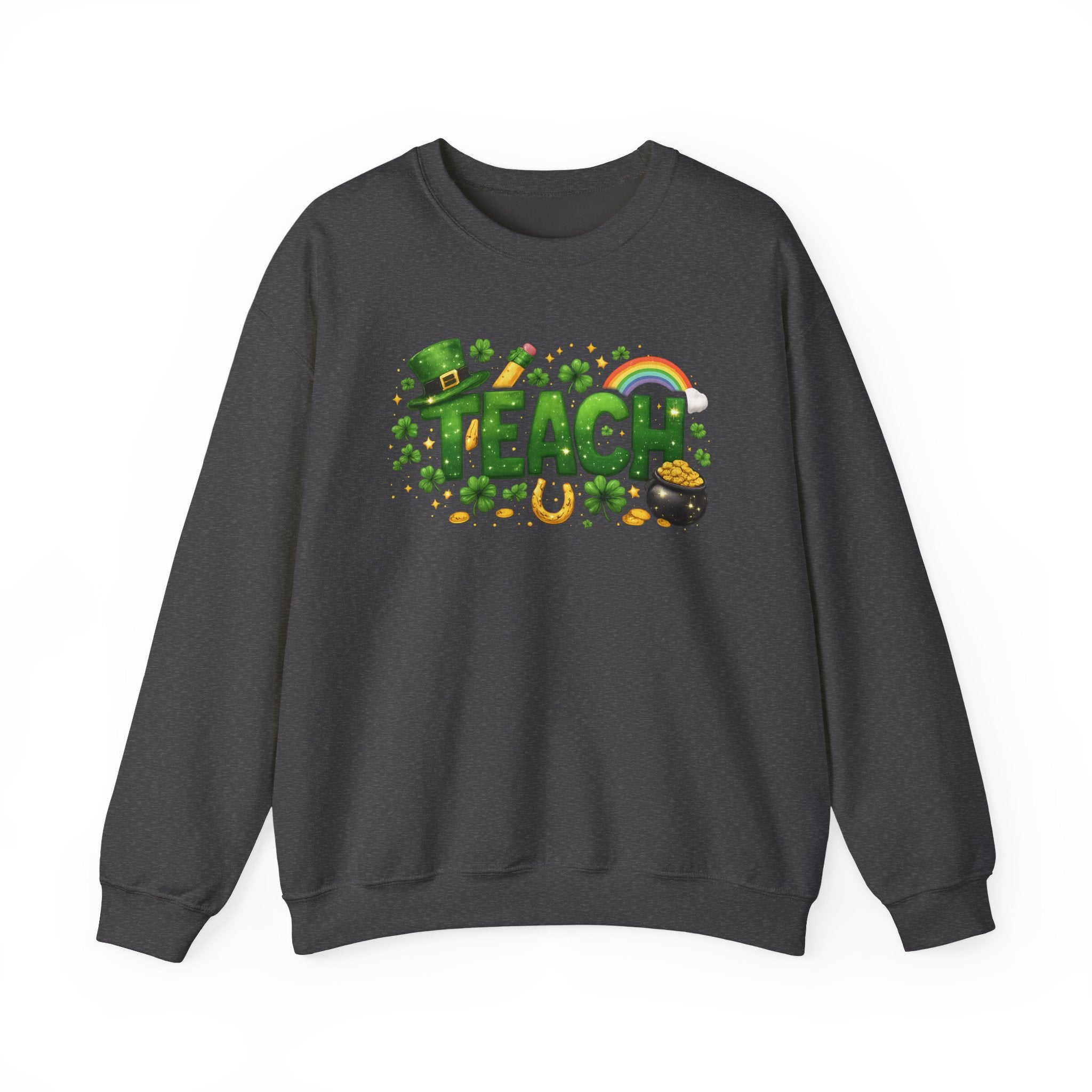 Teach St. Patrick's Day Crewneck Sweatshirt