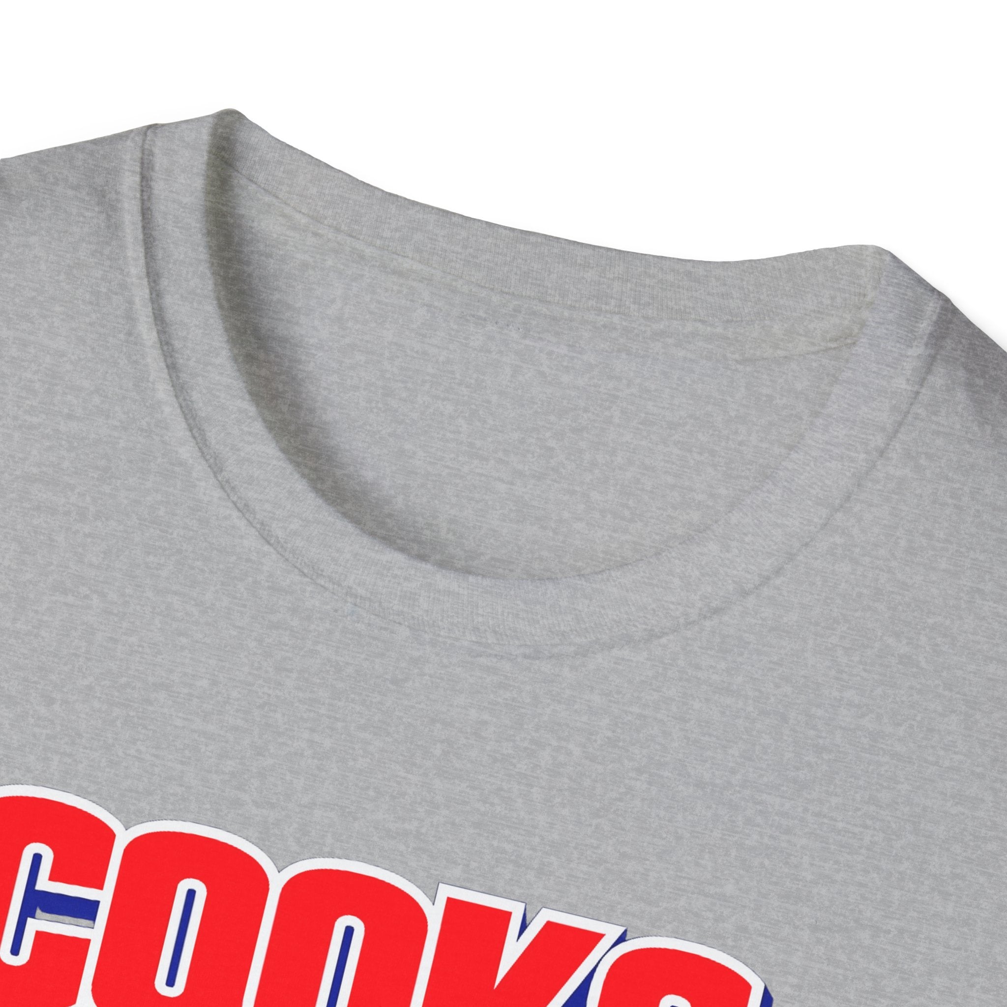 Cooks Caught It T-Shirt | Bold Red Blue Retro Typography