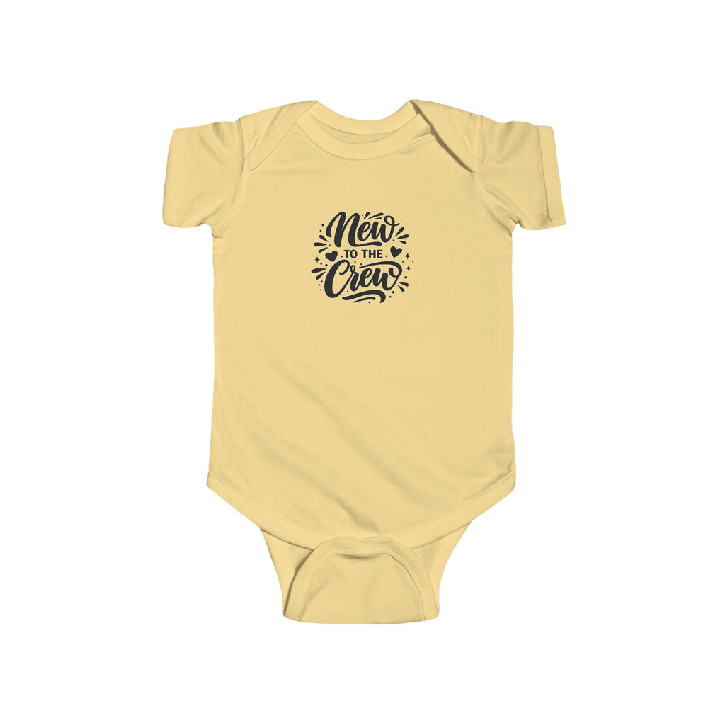 New to the Crew Infant Bodysuit – Cute Baby Shower & Newborn Welcome Onesie