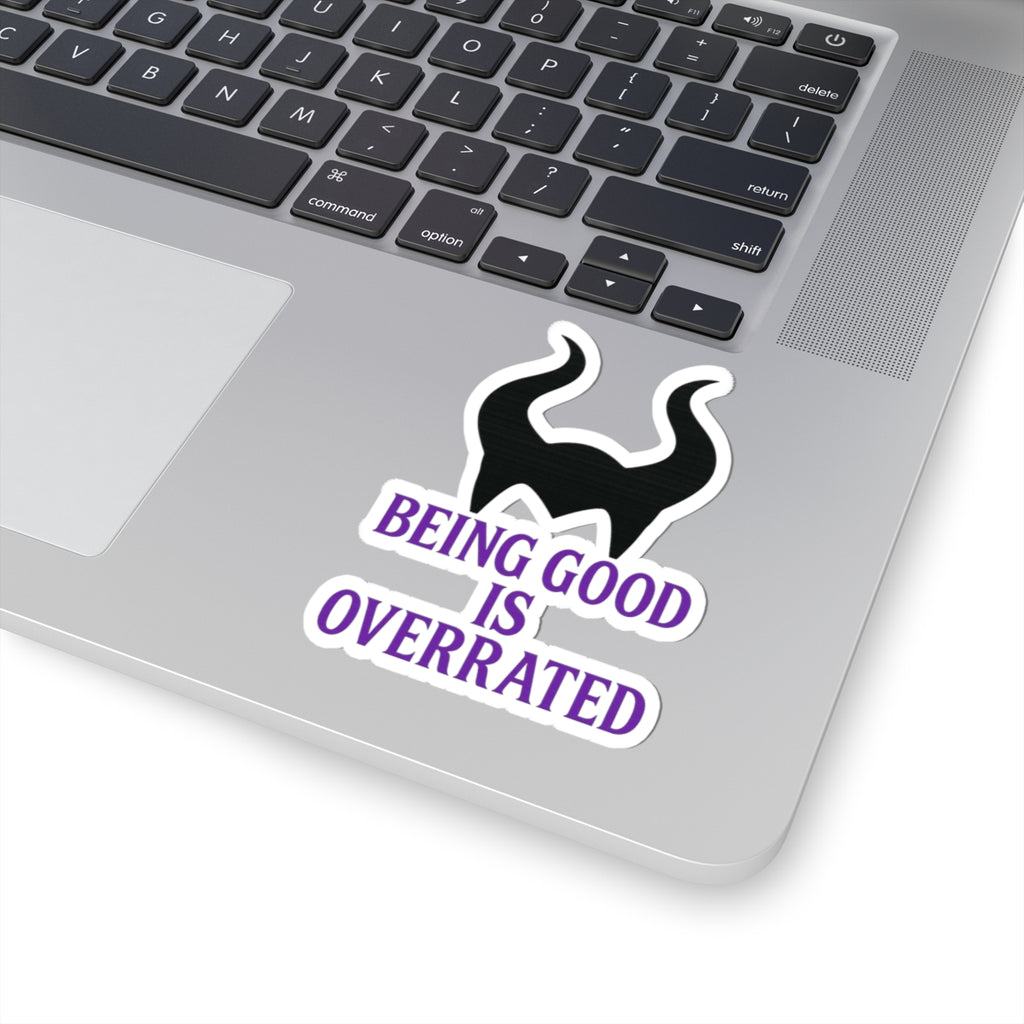Maleficent Horns Being Good Is Overrated Sticker | Kiss-Cut Sticker