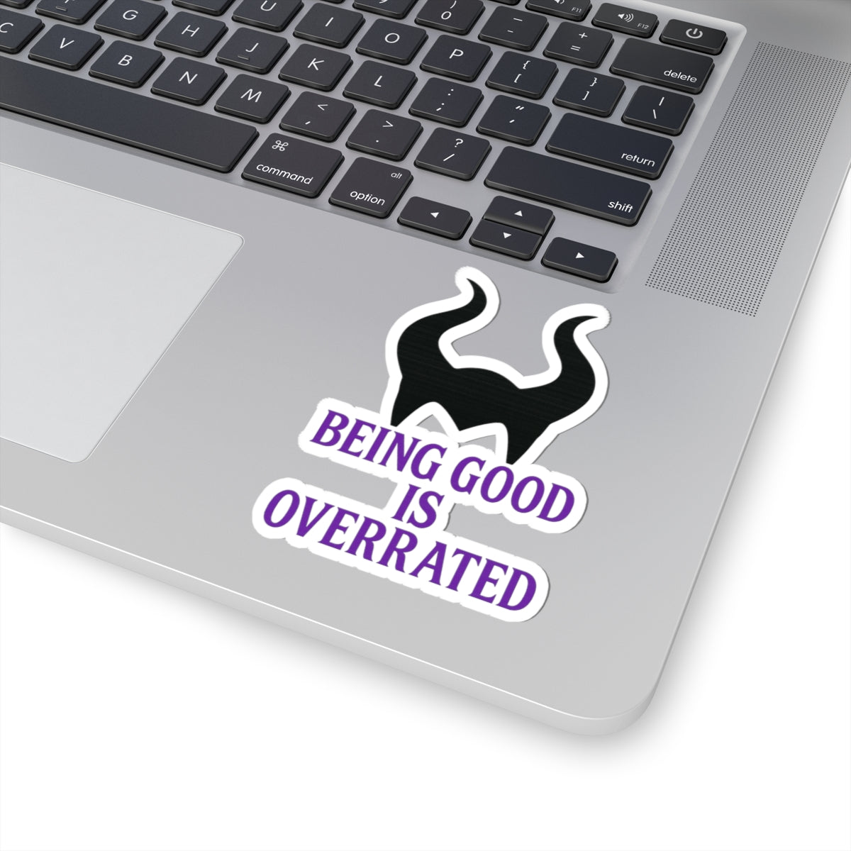 Maleficent Horns Being Good Is Overrated Sticker | Kiss-Cut Sticker
