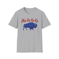 Hey Ey Ey Ey Buffalo T-Shirt | Blue Buffalo Silhouette, Retro Script