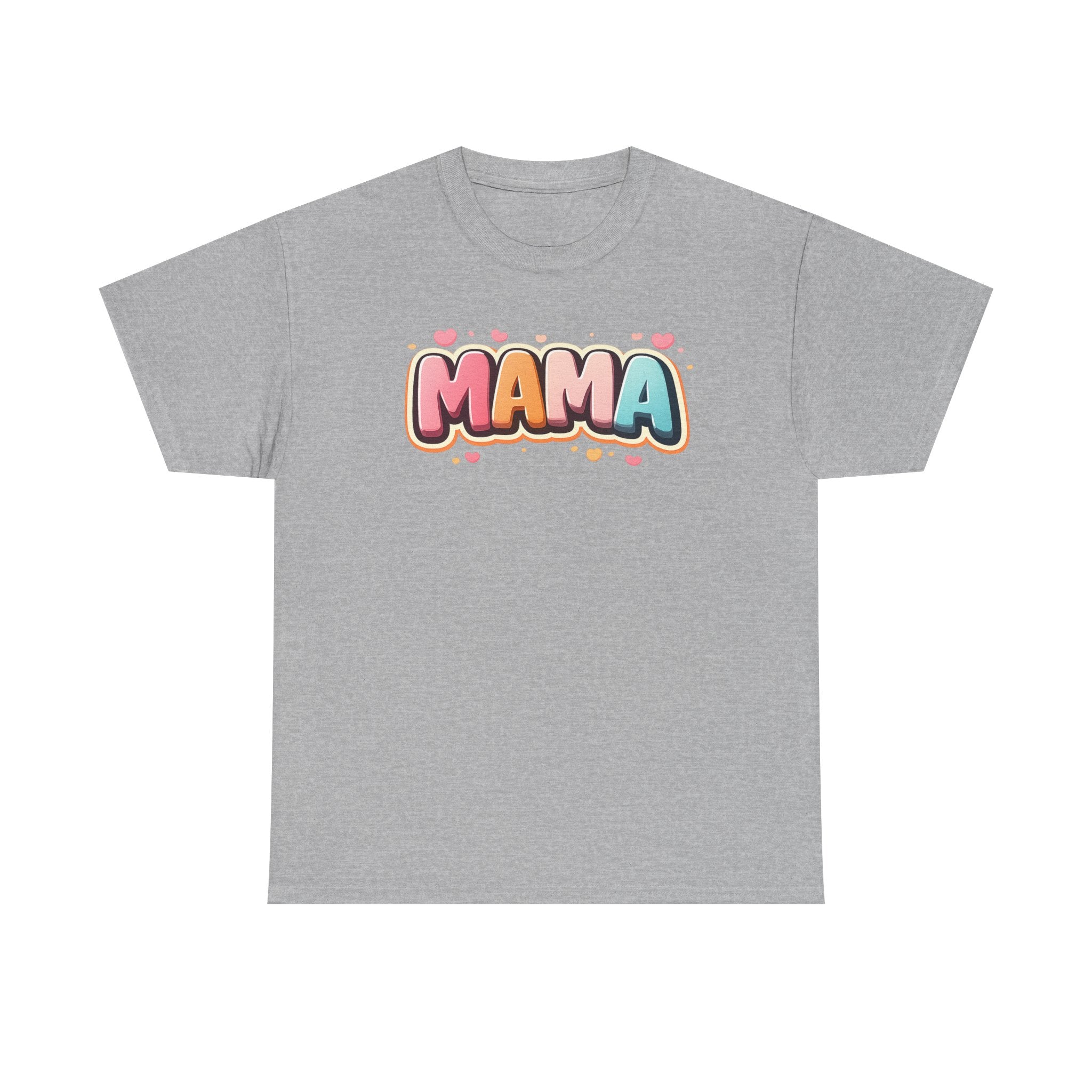 Mama Script Bubble Design T-Shirt