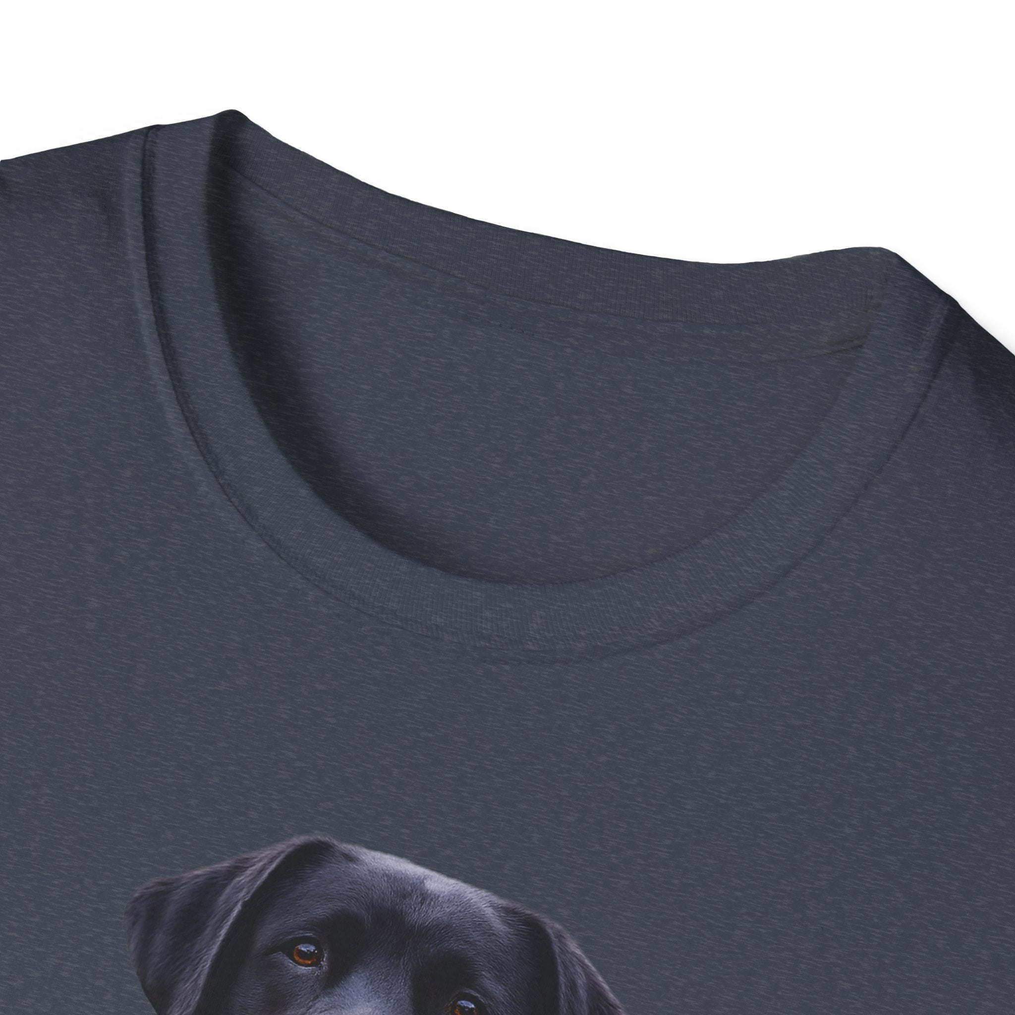 Black Labrador Wrapped in American Flag T-Shirt | Patriotic Dog Tee