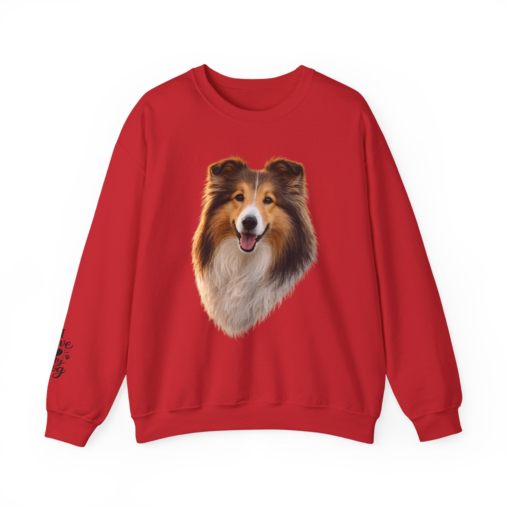 Smiling Collie Crewneck Sweatshirt | Collie Face Pullover