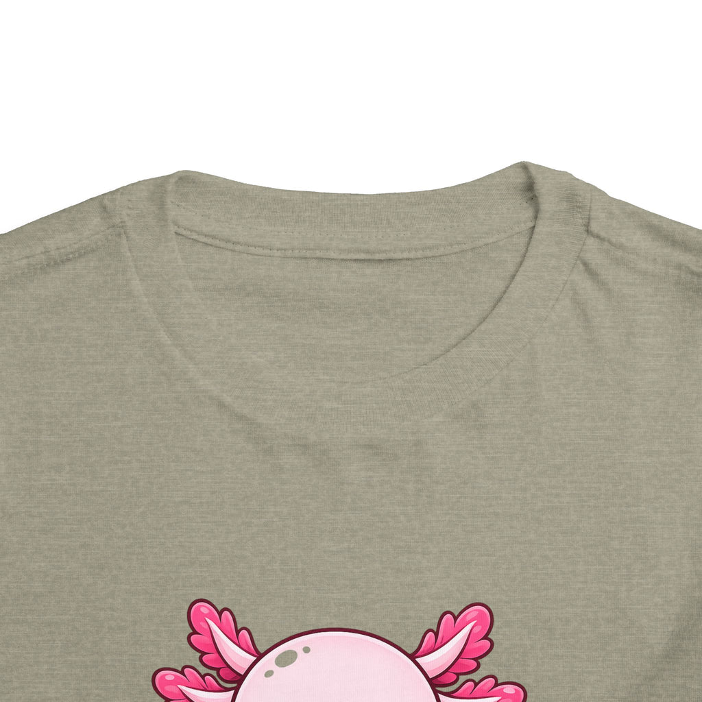 Pink Axolotl Illustration Toddler Tee | Cute Amphibian Shirt
