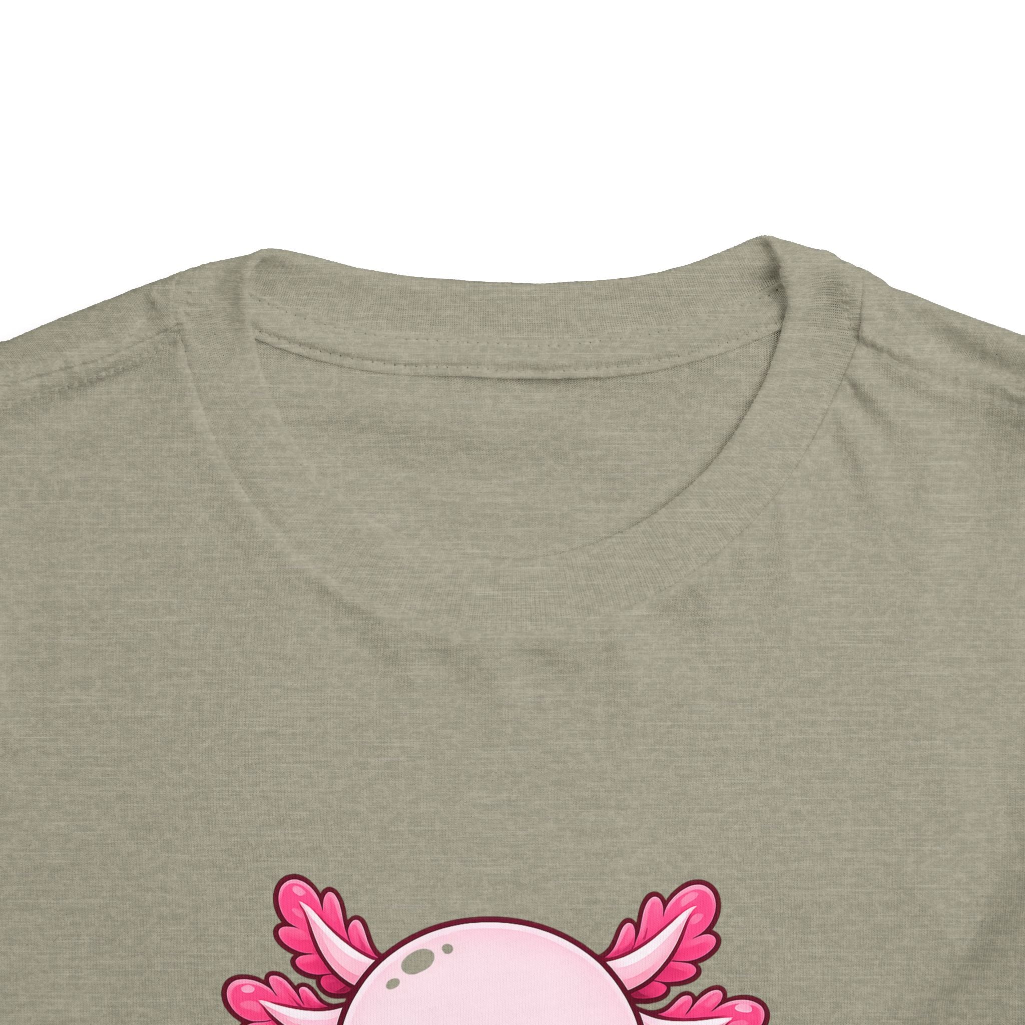 Pink Axolotl Illustration Toddler Tee | Cute Amphibian Shirt