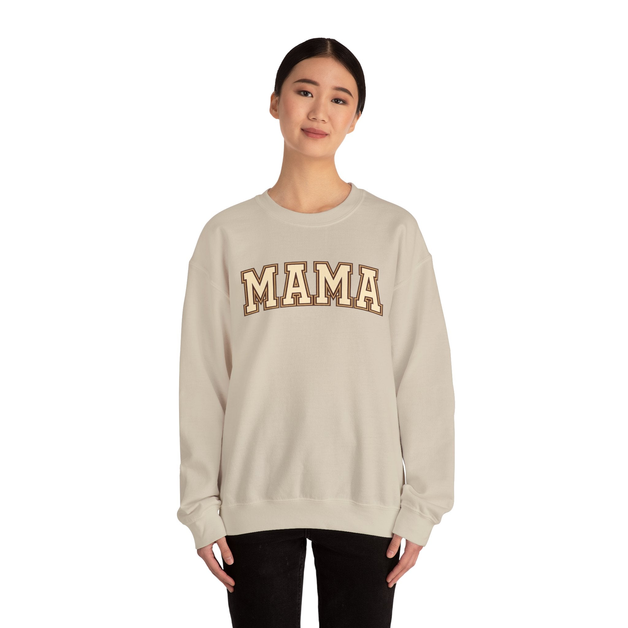 Mama Crewneck Sweatshirt – Vintage Collegiate Mom Pullover