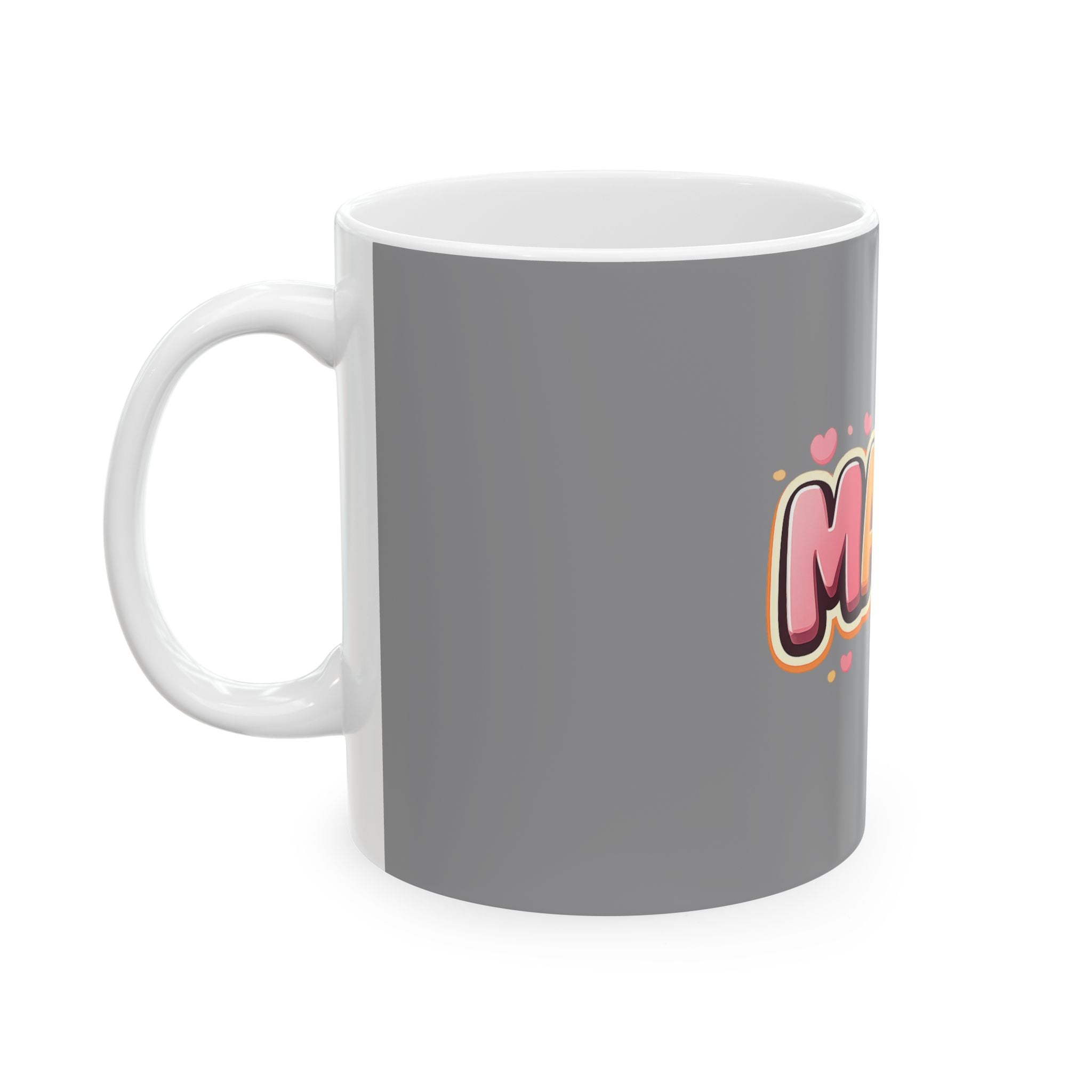 Mama Colorful Heart Ceramic Mug — Gift for Mom, Mother's Day Coffee Cup (11oz & 15oz)