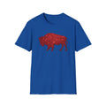 Red Buffalo Silhouette T-Shirt | Sparkle Star Pattern