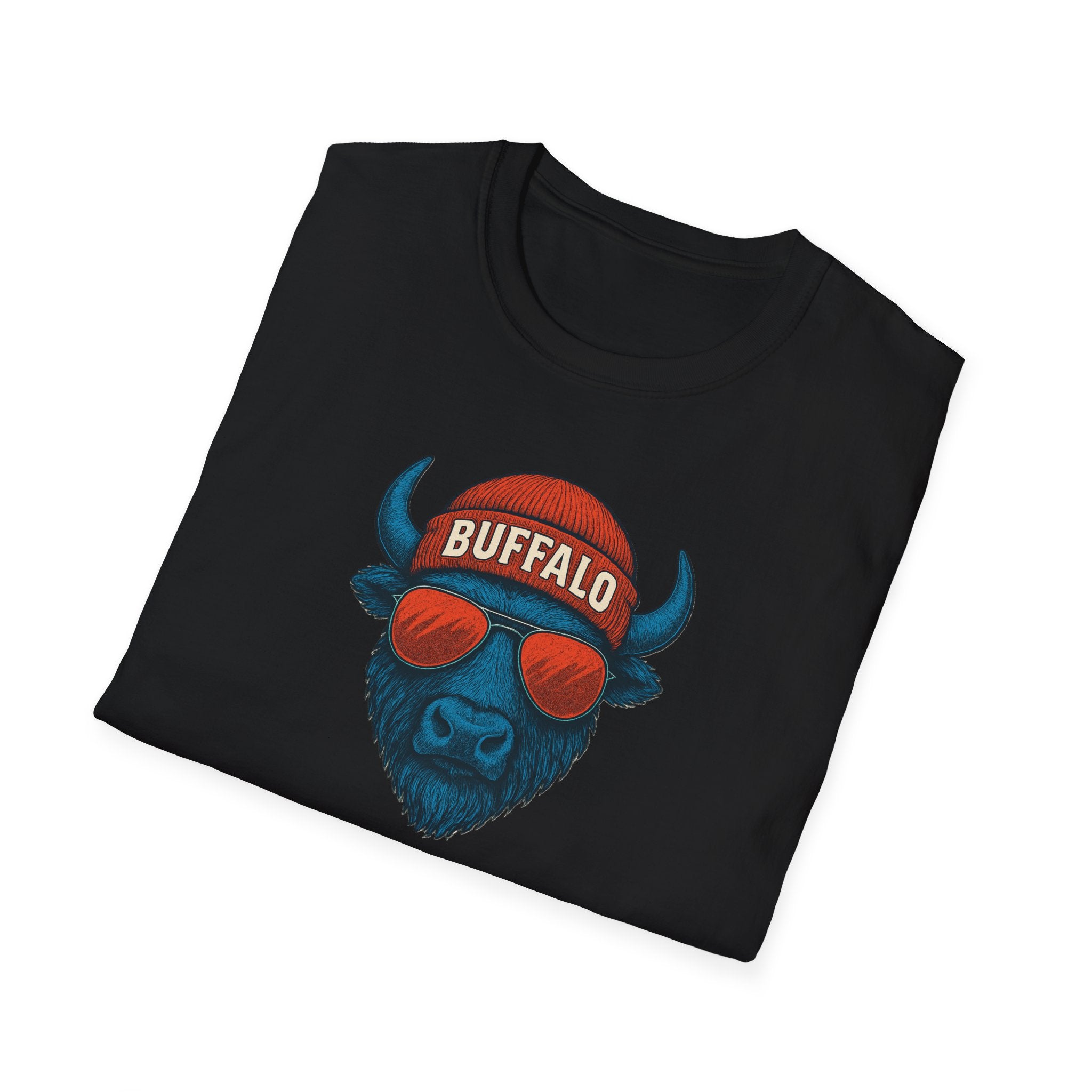 Buffalo Sunglasses and beanie T-Shirt