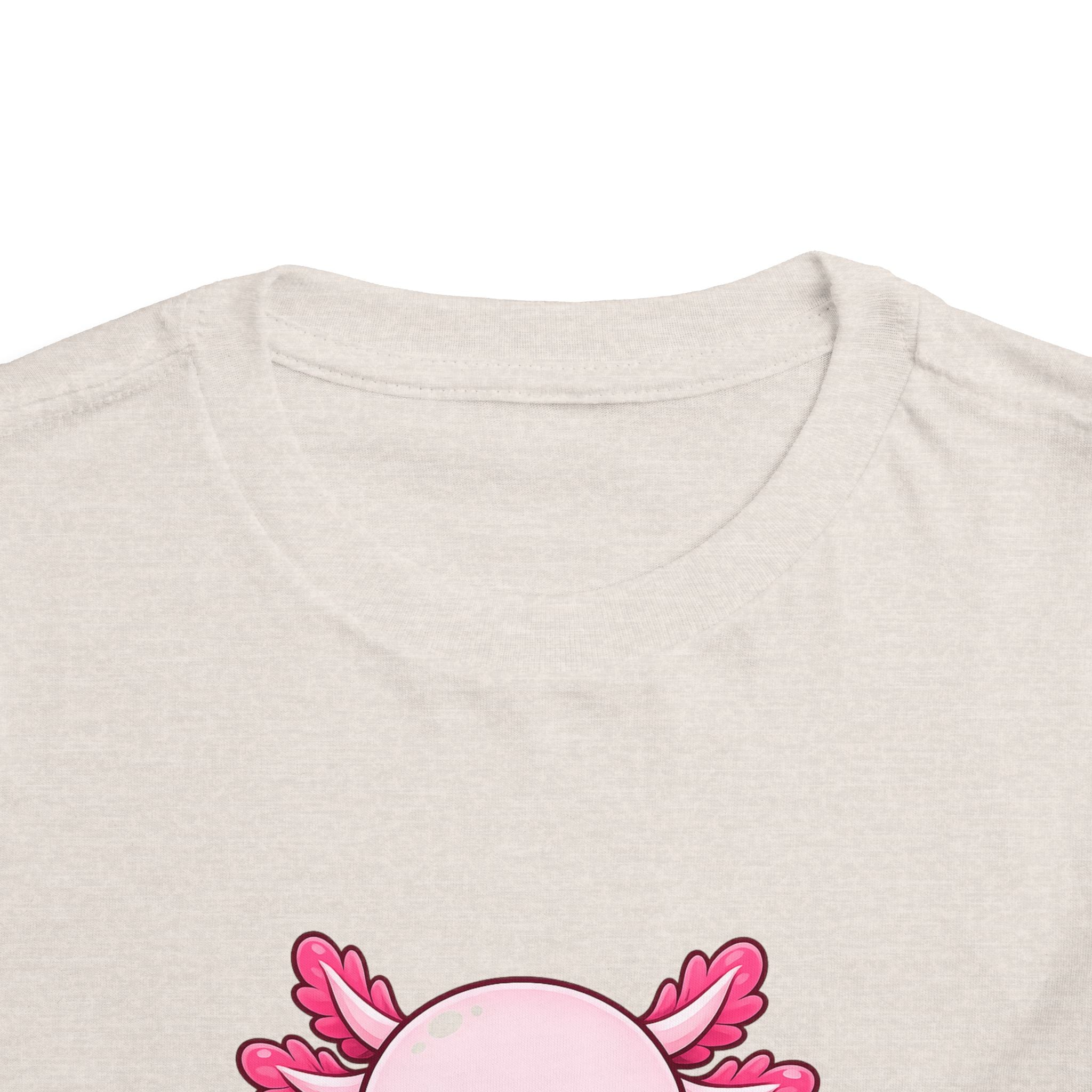 Pink Axolotl Illustration Toddler Tee | Cute Amphibian Shirt