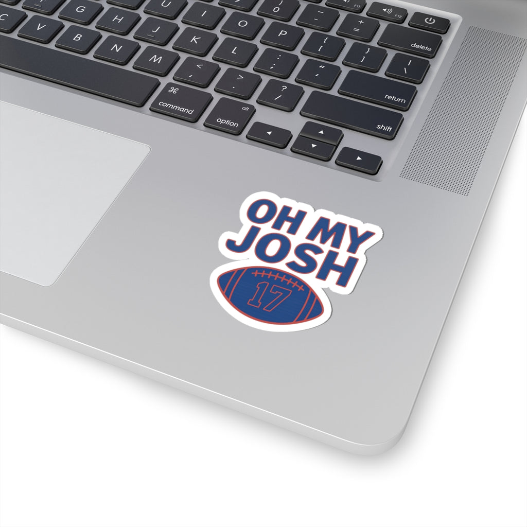 Oh My Josh football 17 Sticker | Kiss-Cut vinyl decal