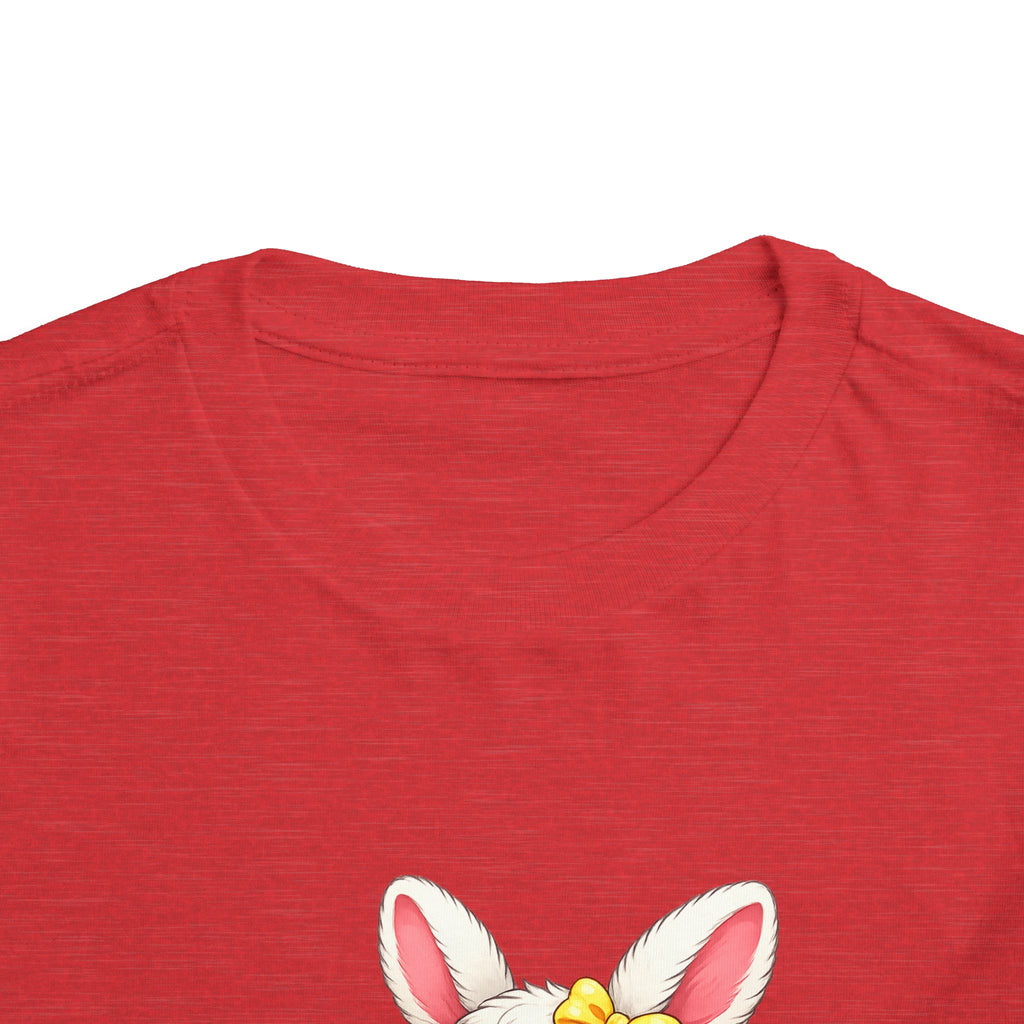 Easter Bunny Toddler Tee — Cute Baby Bunny with Easter Eggs