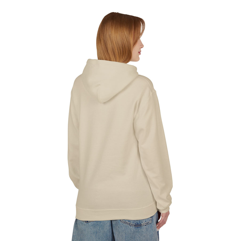 Sitting Labrador Dog Hoodie | Minimal Small Dog Silhouette, White Pullover