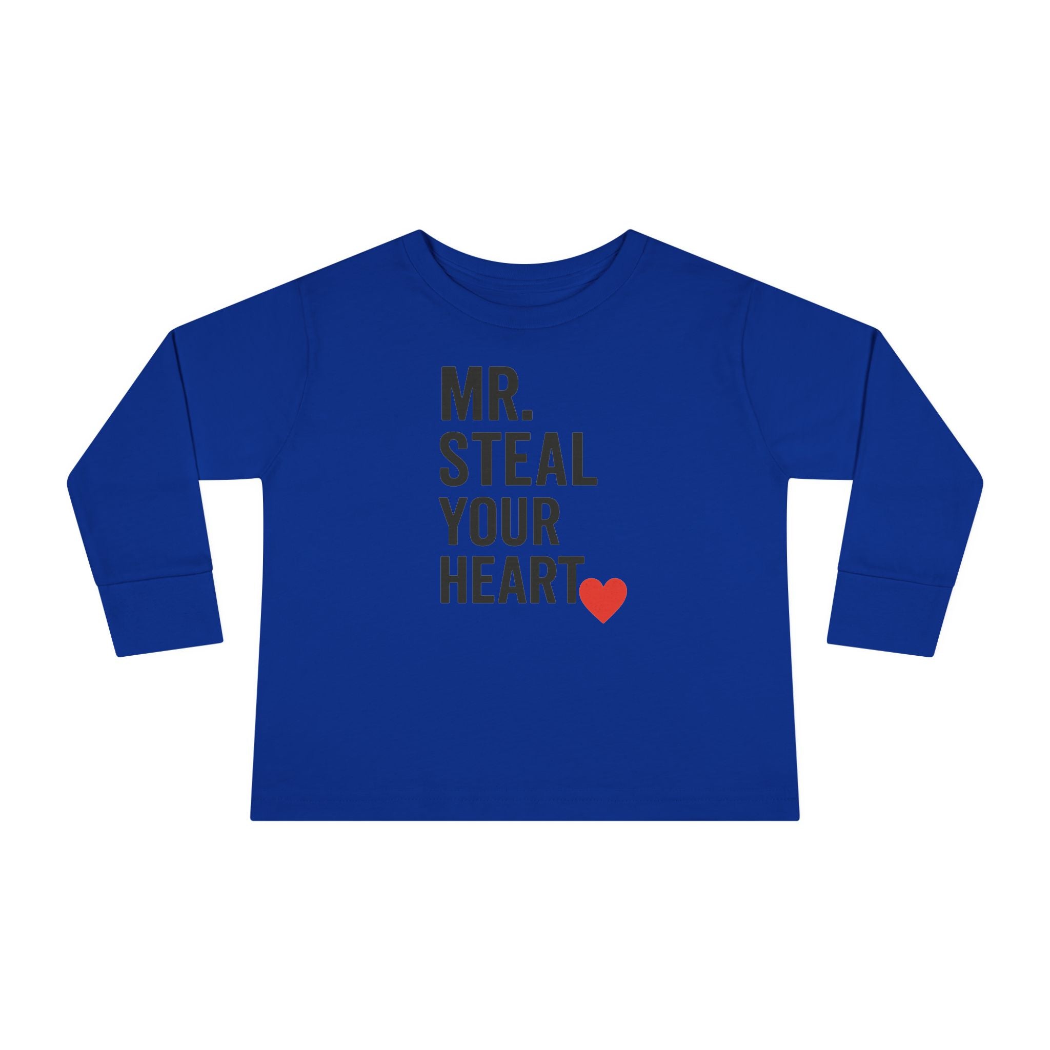 Mr. Steal Your Heart Toddler Long Sleeve Tee