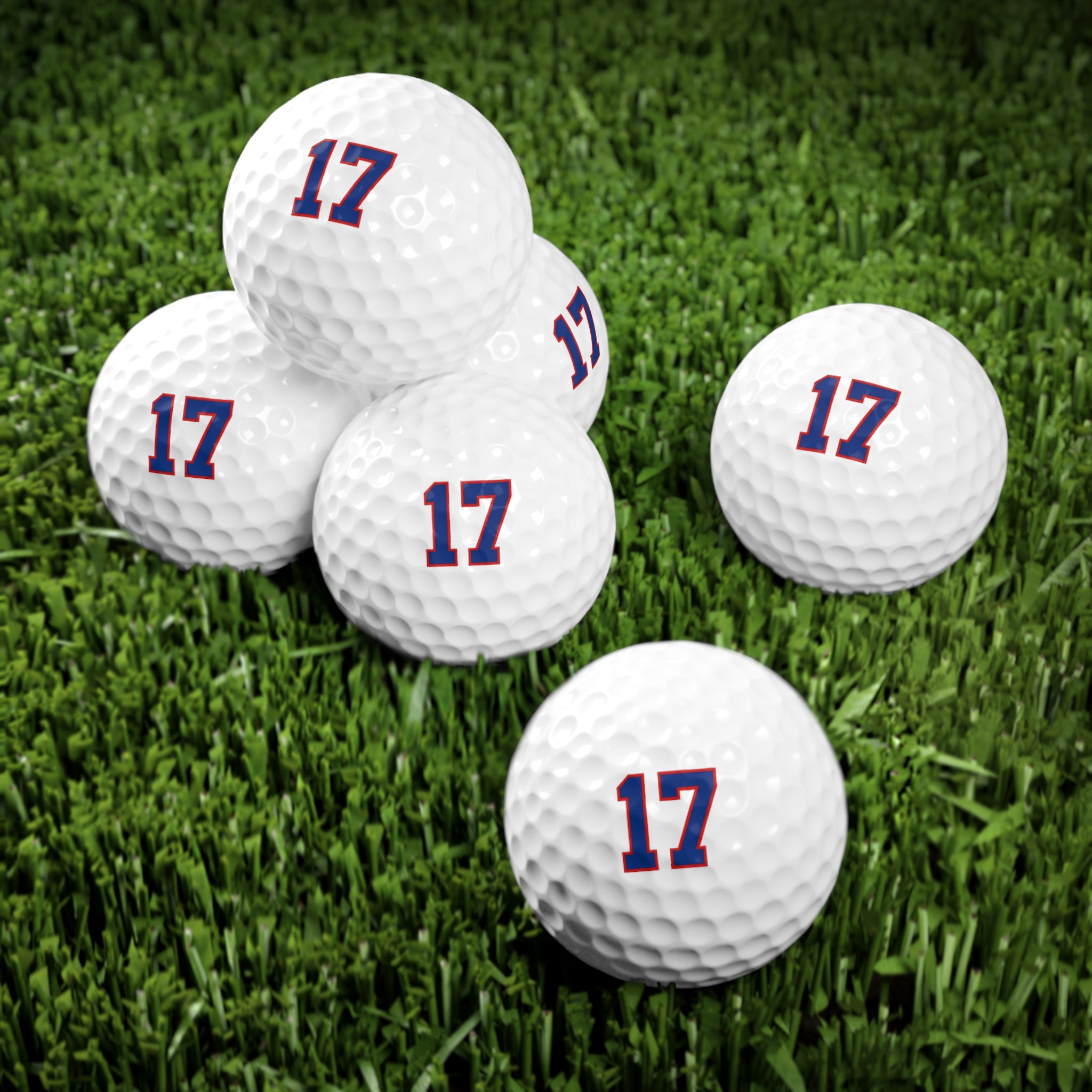 Buffalo 17 Golf Balls, 6pcs