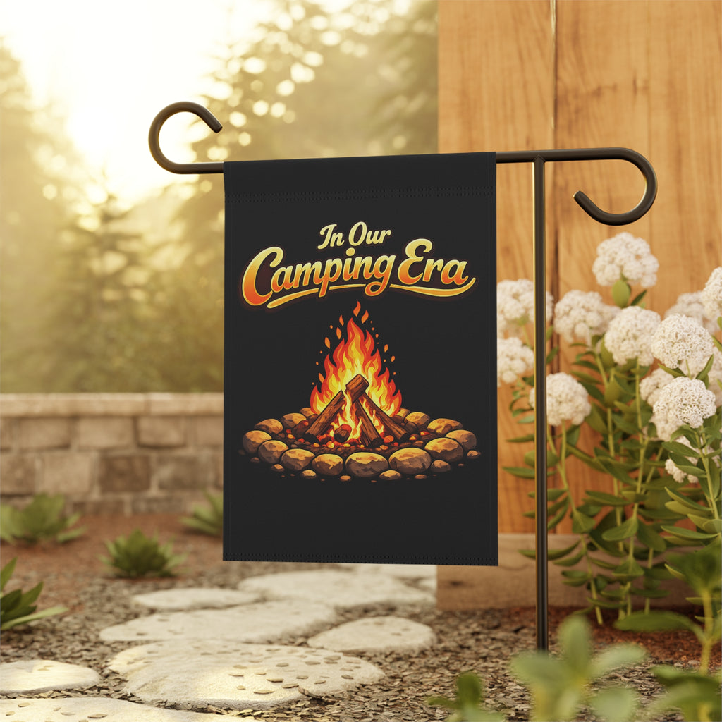 Campfire 'In Our Camping Era' Garden Flag | Outdoor Décor