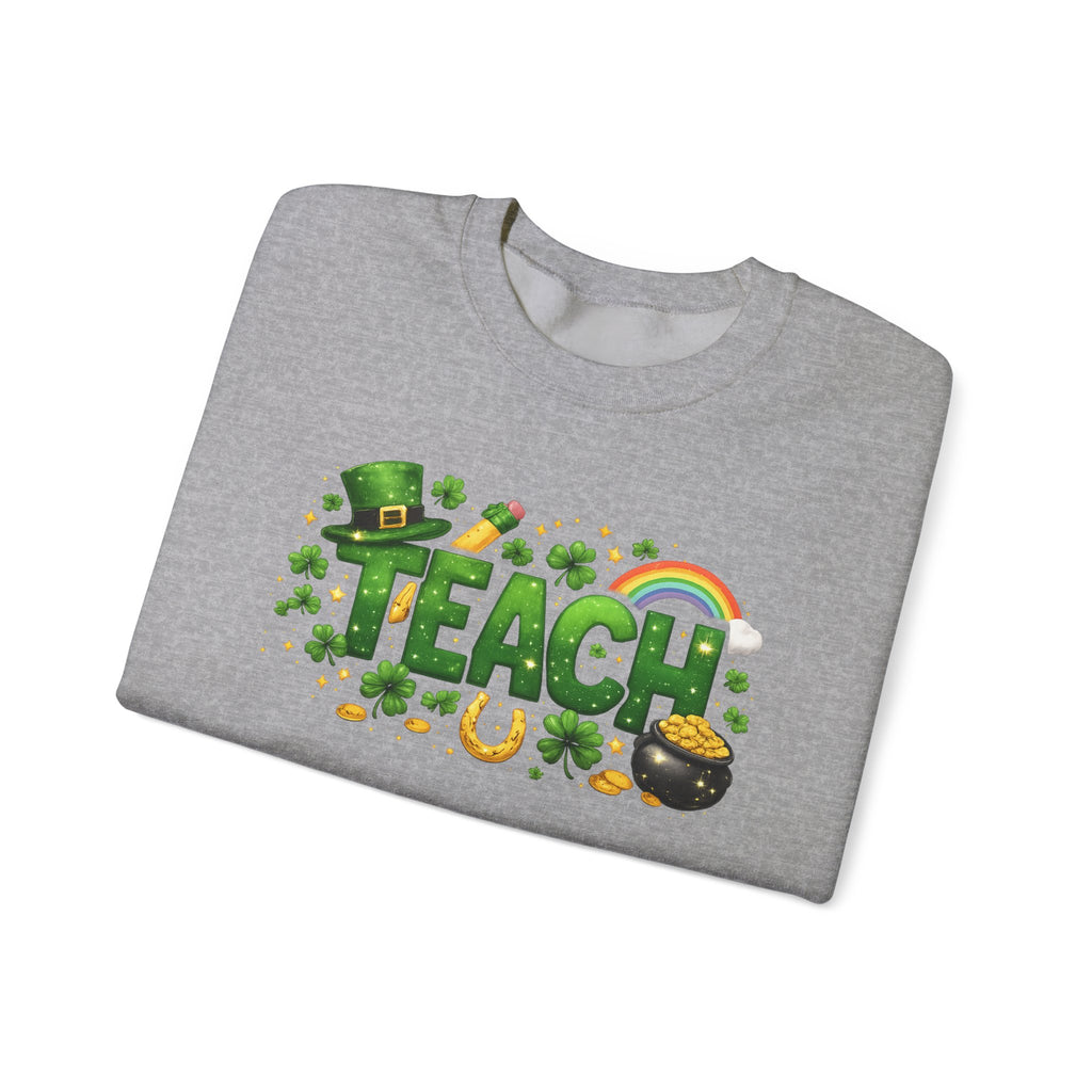 Teach St. Patrick's Day Crewneck Sweatshirt