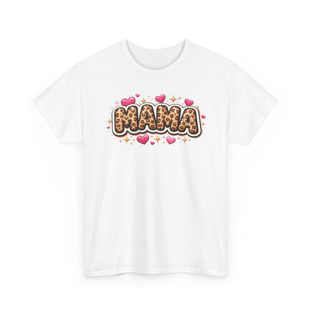 MAMA leopard print Unisex Cotton Tee