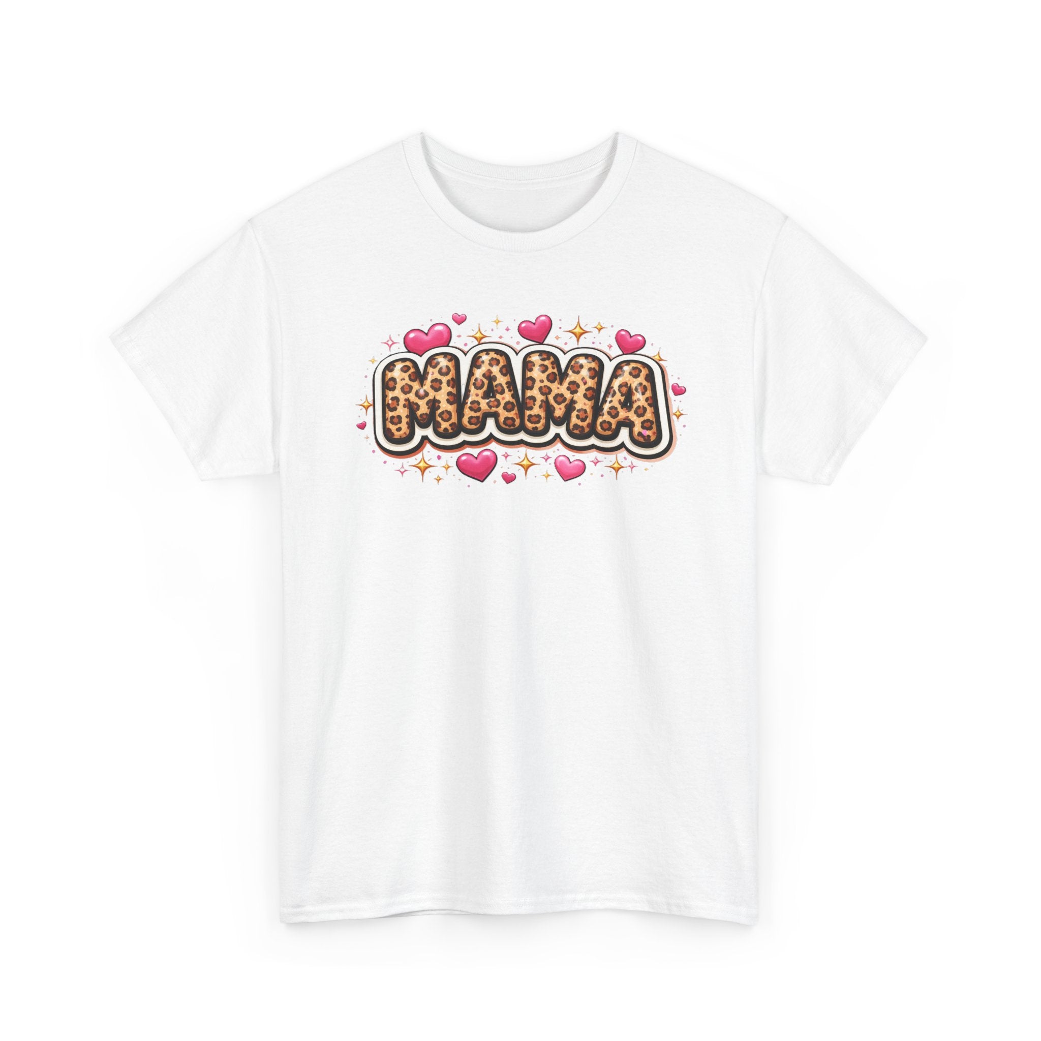 MAMA leopard print Unisex Cotton Tee
