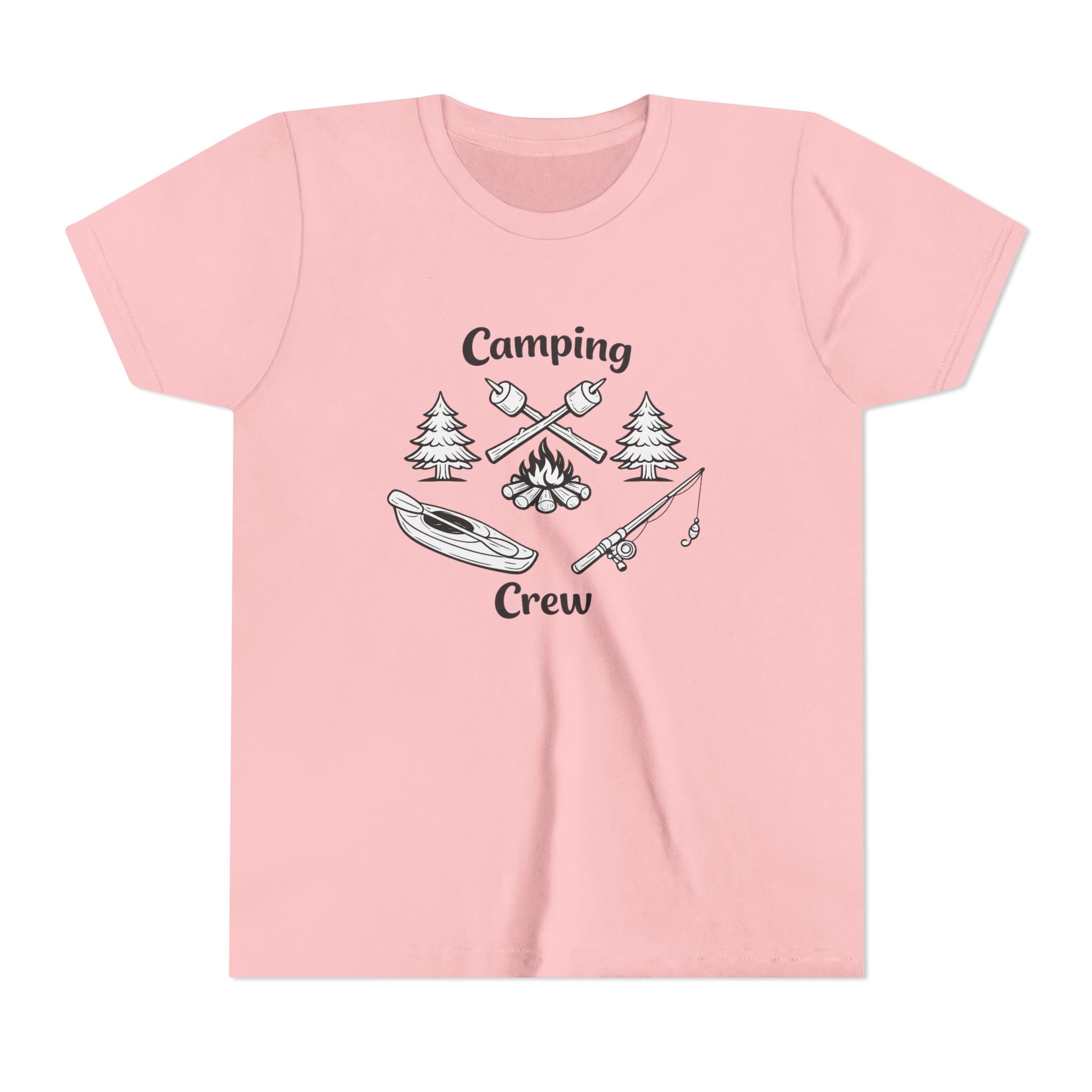 Camping Crew Youth Tee | Kayak, Campfire, Fishing Outdoors