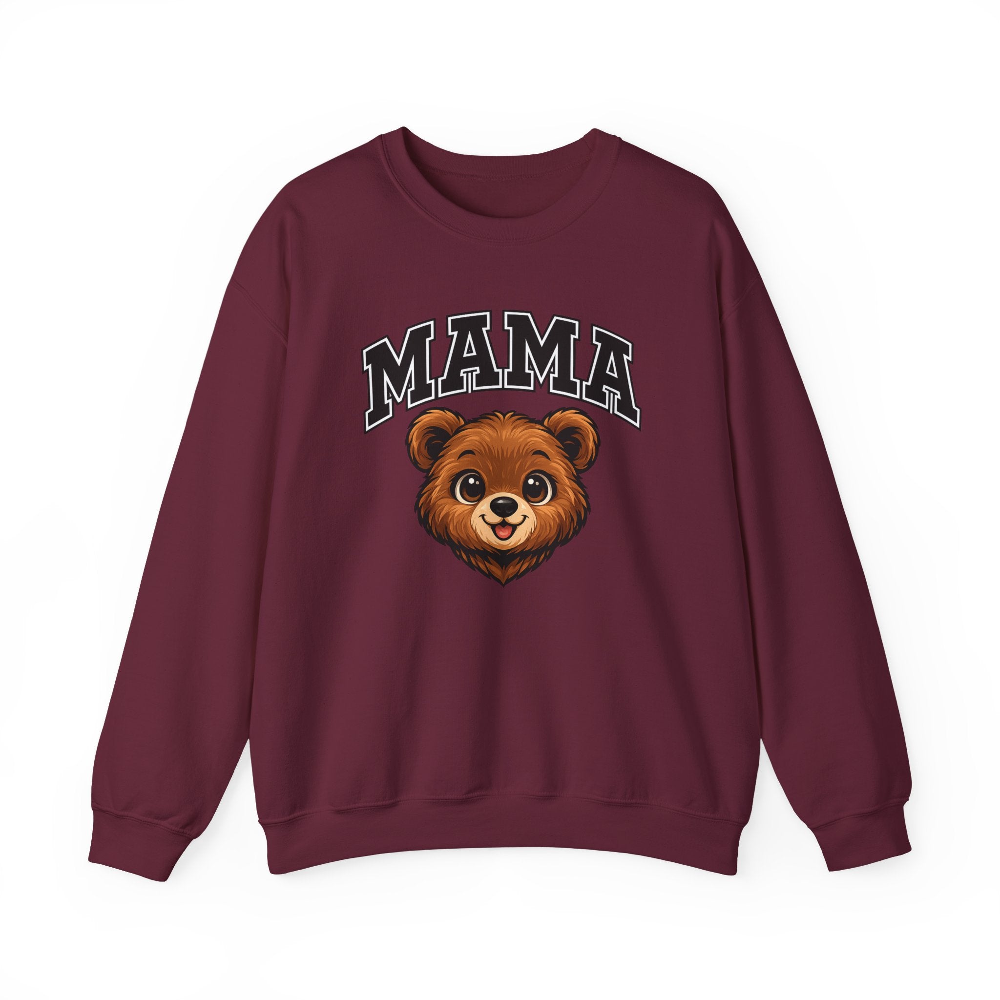 Mama Bear Sweatshirt — Cute Retro Bear Mom Crewneck