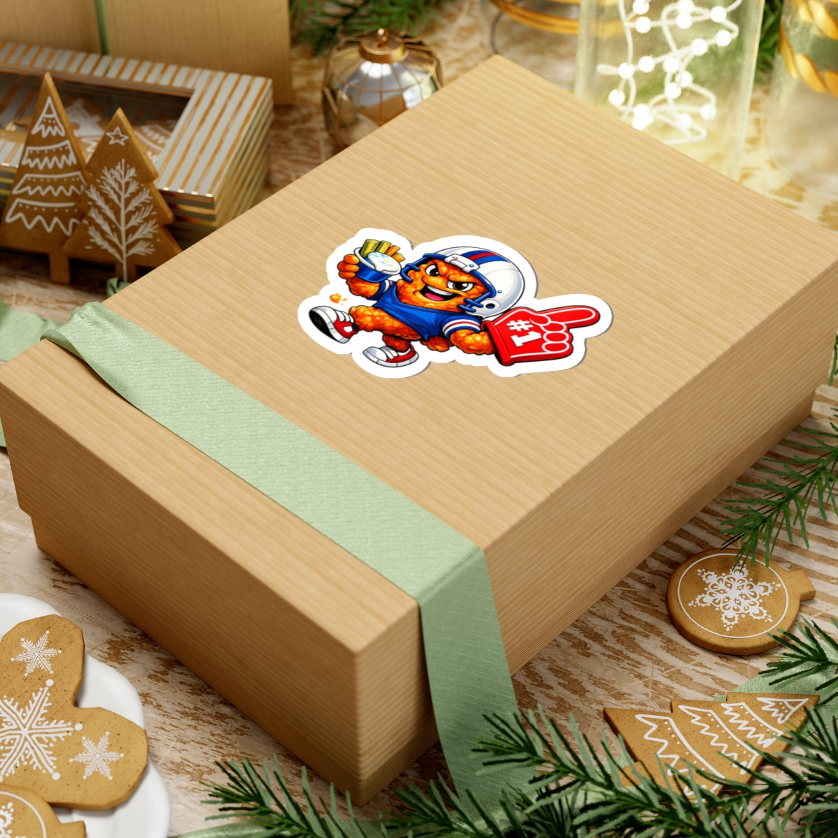 Buffalo Wing Foam Finger #1 Sticker | Kiss-Cut Sticker