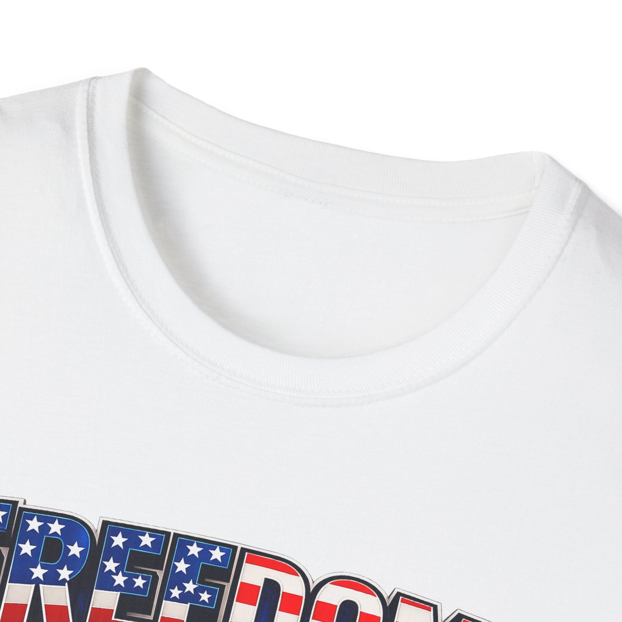Freedom Flag T-Shirt — Patriotic USA Stars & Stripes Tee for 4th of July