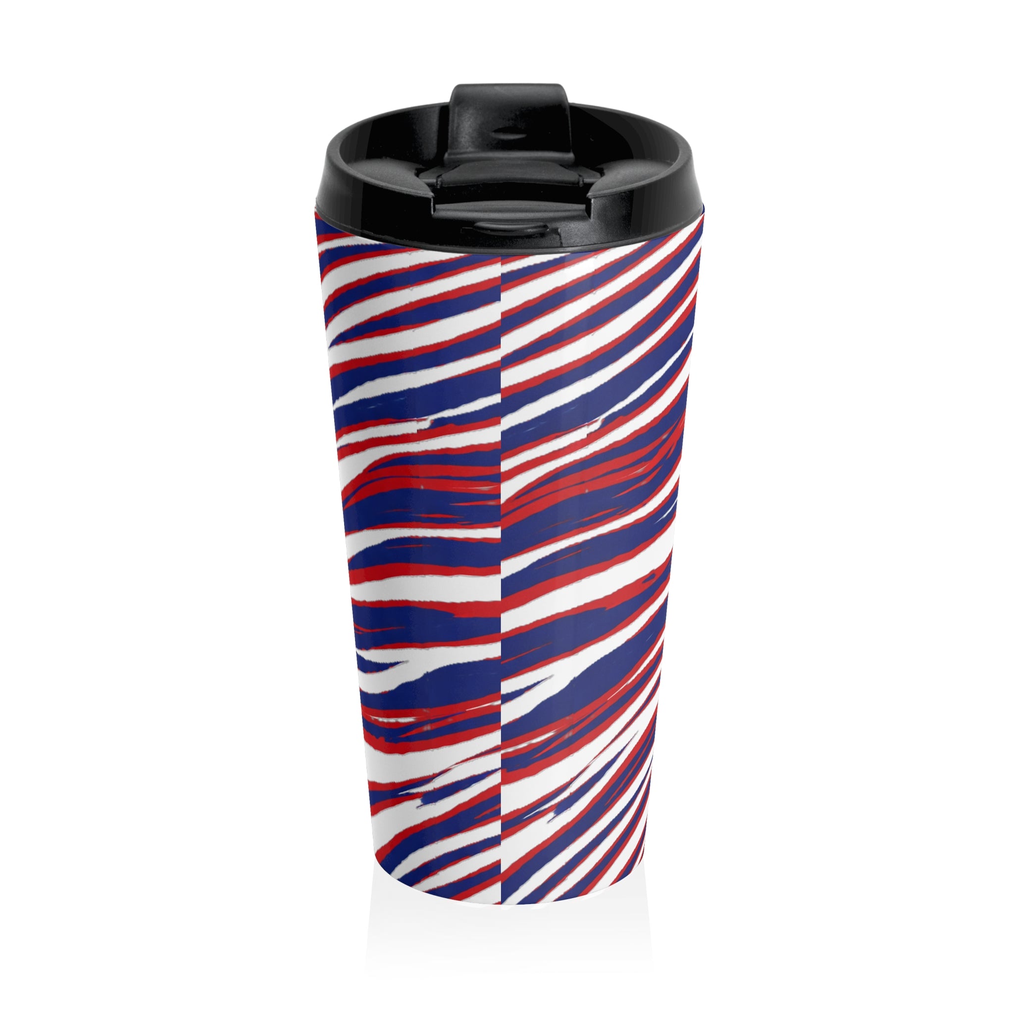 Red White & Blue Stainless Steel Travel Mug