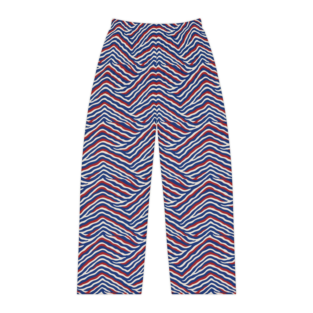 Red White Blue Stripe Pajama Pants