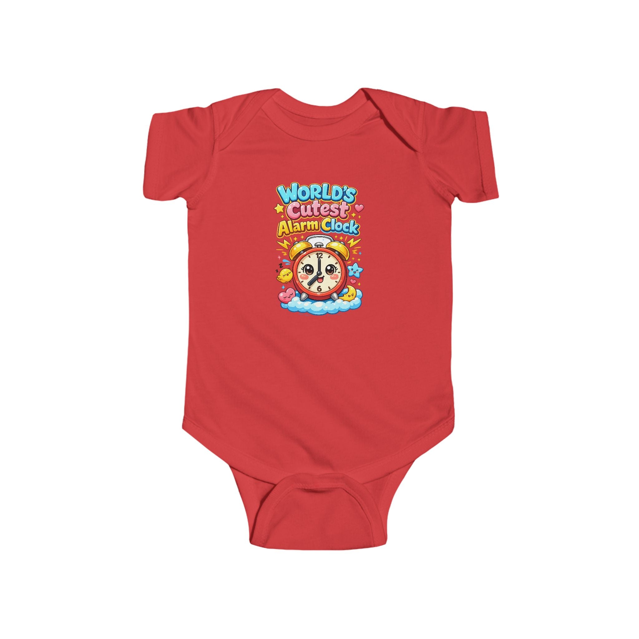 Infant Bodysuit — "World's Cutest Alarm Clock" Cute Baby Graphic Onesie