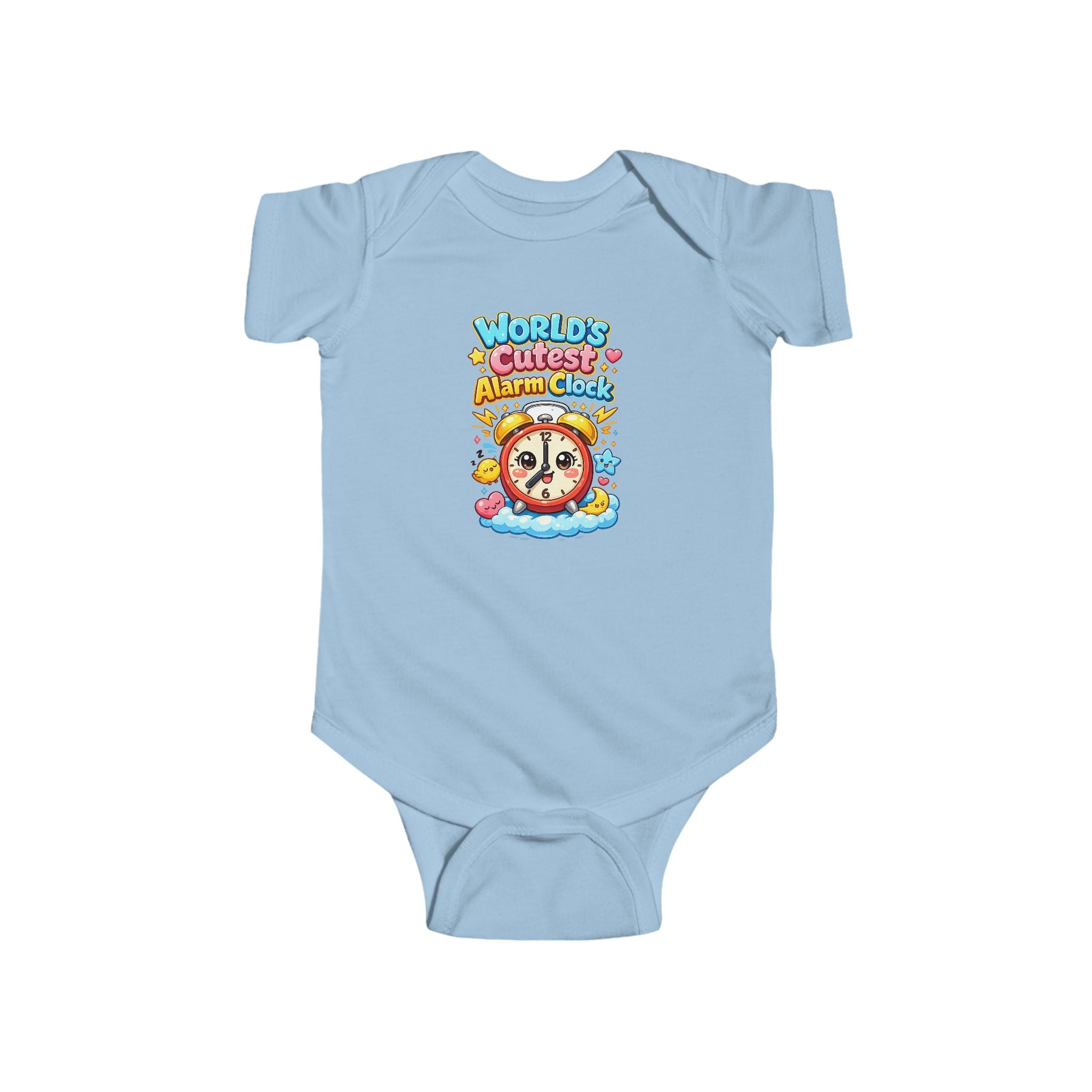 Infant Bodysuit — "World's Cutest Alarm Clock" Cute Baby Graphic Onesie