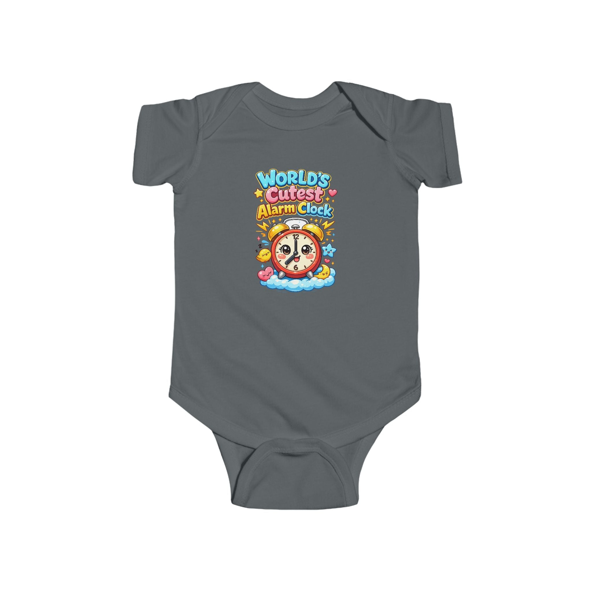 Infant Bodysuit — "World's Cutest Alarm Clock" Cute Baby Graphic Onesie