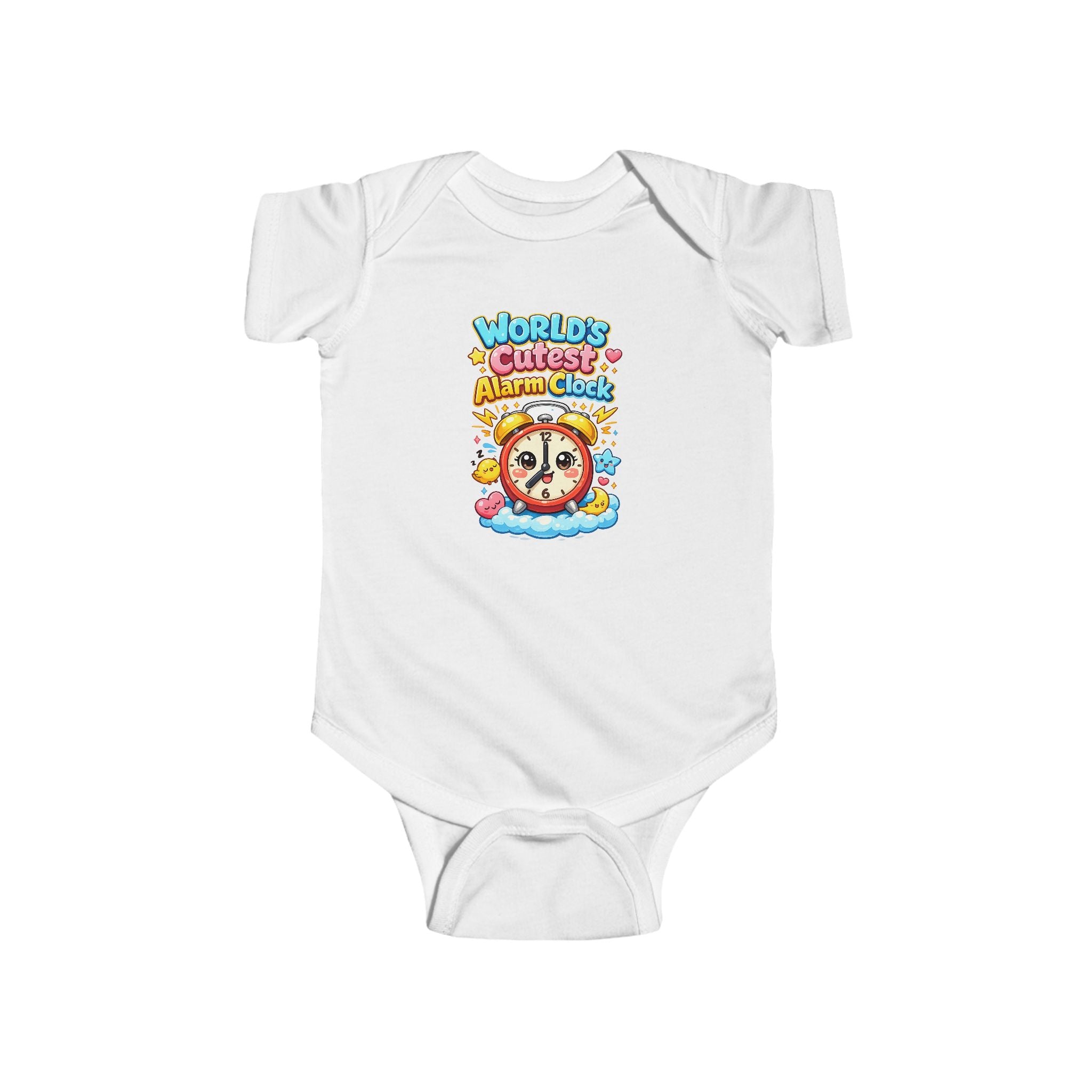 Infant Bodysuit — "World's Cutest Alarm Clock" Cute Baby Graphic Onesie