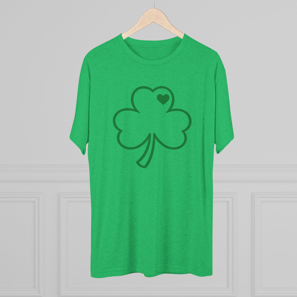 St. Patrick’s Shamrock Tee — Simple Clover with Heart Graphic