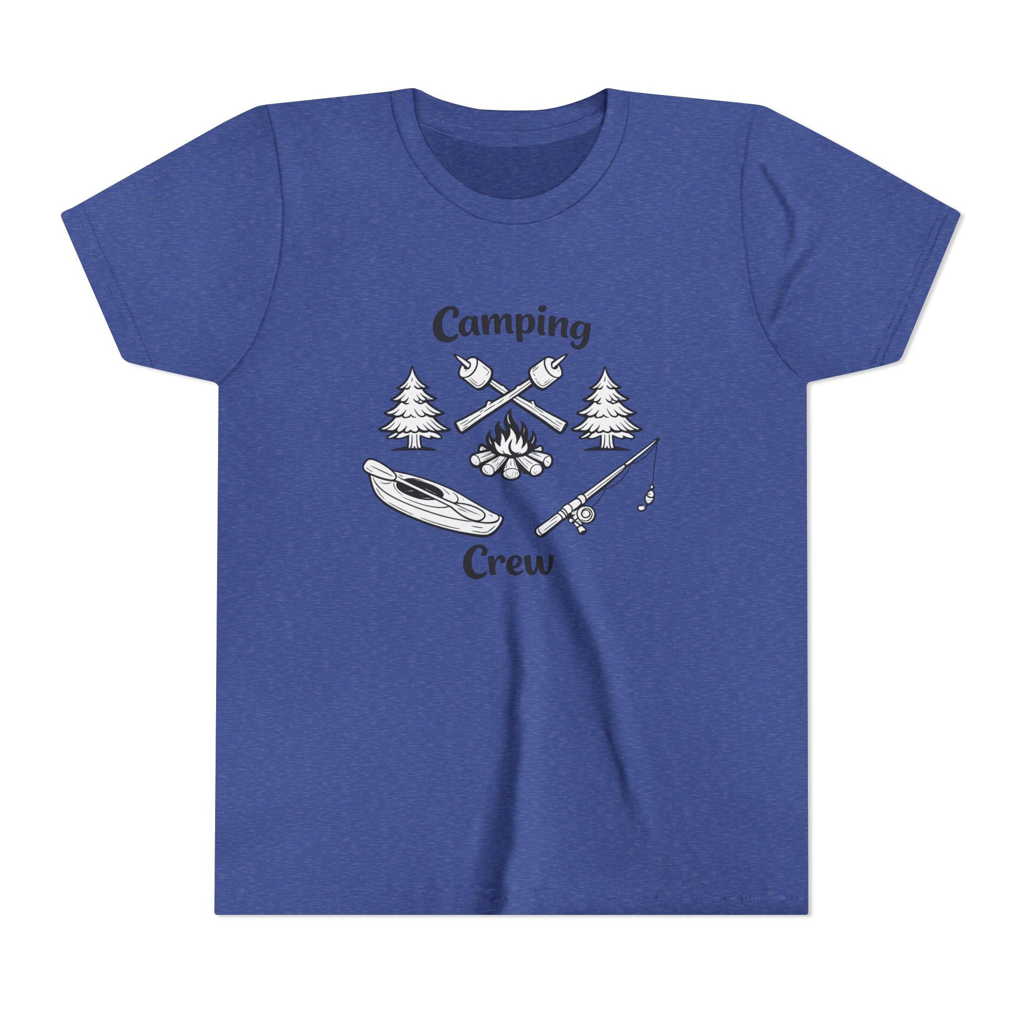Camping Crew Youth Tee | Kayak, Campfire, Fishing Outdoors