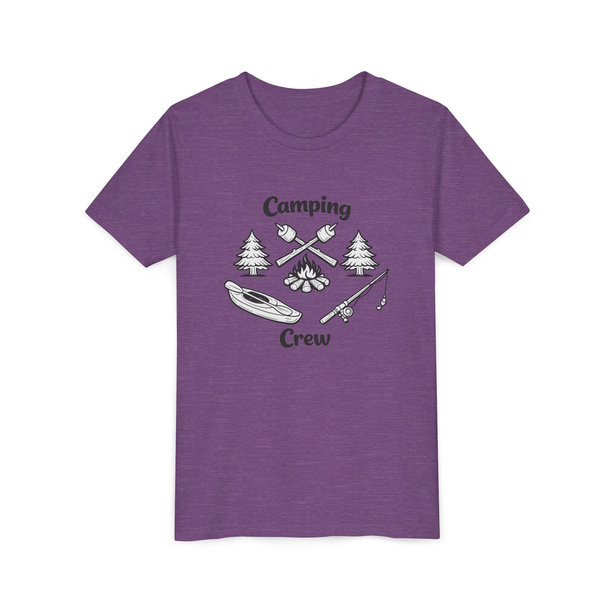 Camping Crew Youth Tee | Kayak, Campfire, Fishing Outdoors
