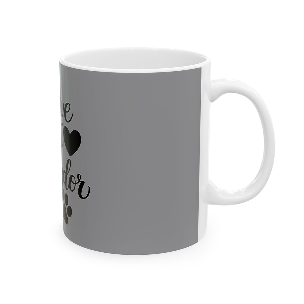 I Love My Labrador Mug | Ceramic Coffee Cup with Paw Graphic