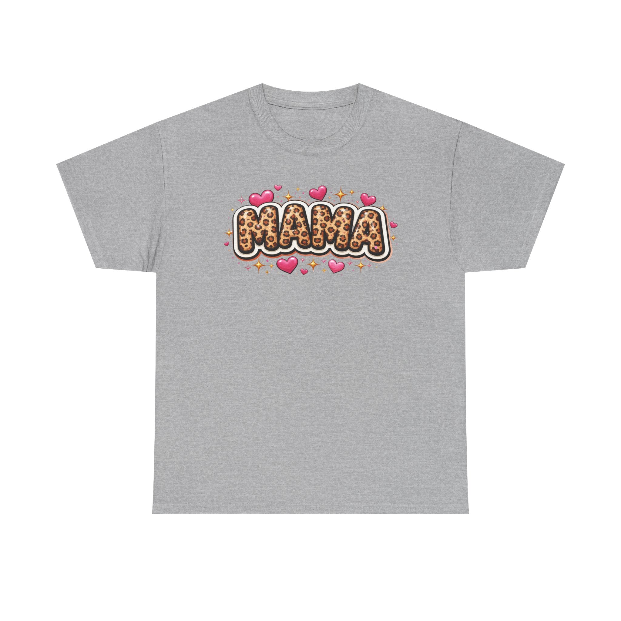 MAMA leopard print Unisex Cotton Tee
