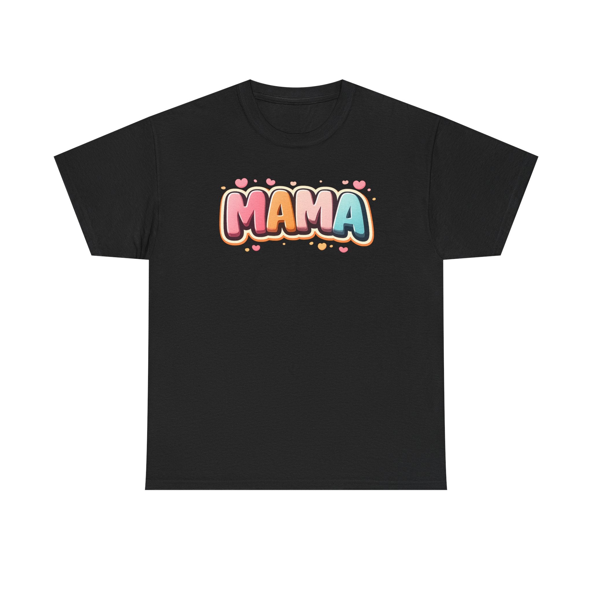 Mama Script Bubble Design T-Shirt