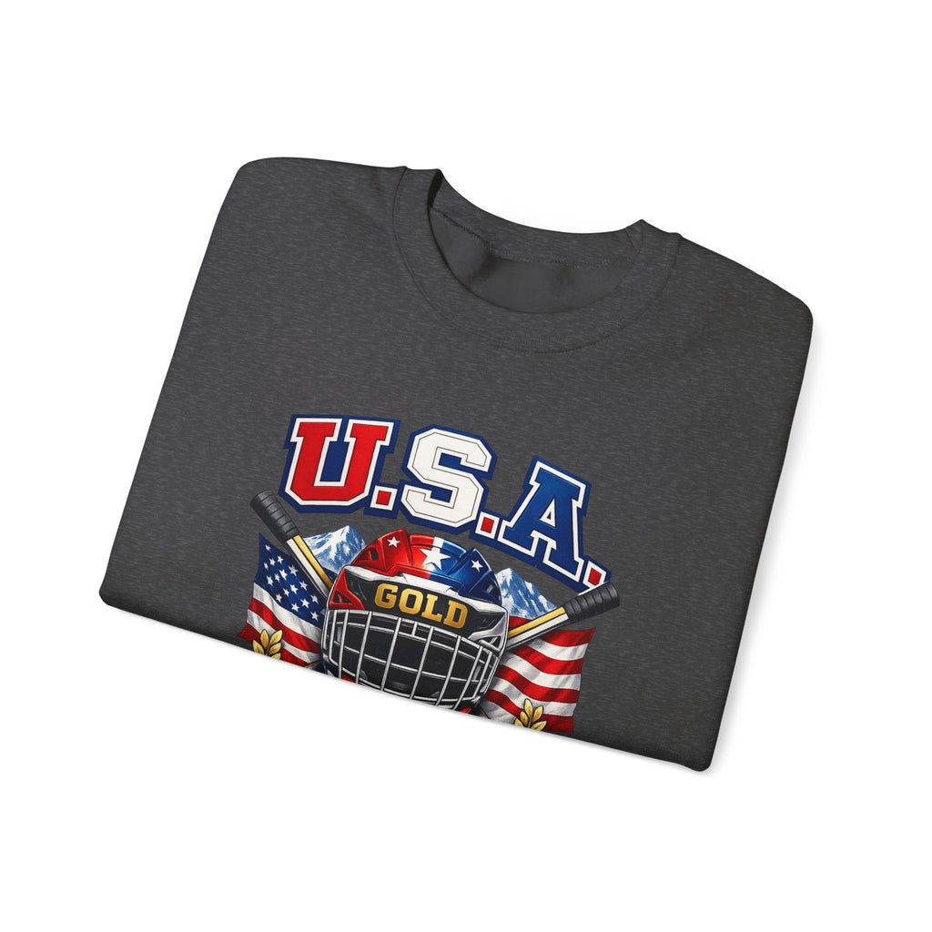 USA Hockey Gold 2046 Crewneck Sweatshirt