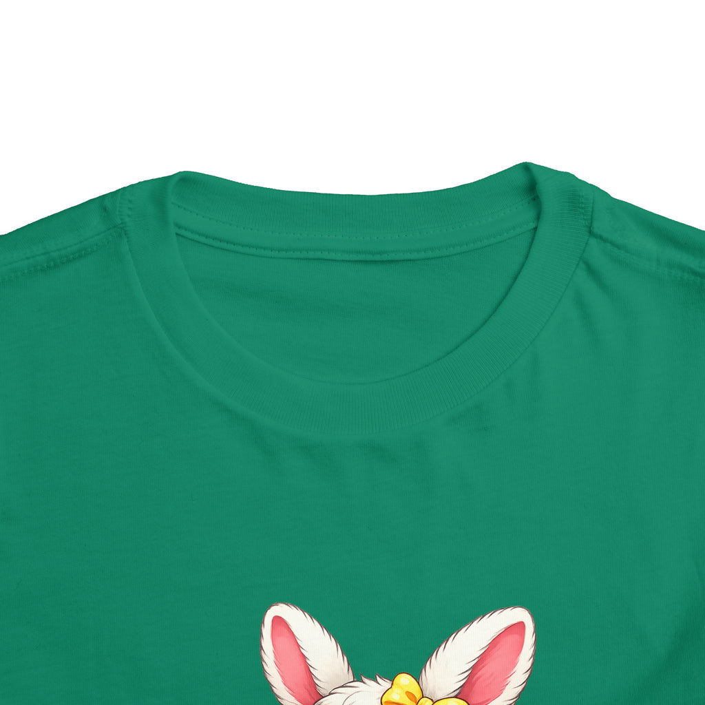 Easter Bunny Toddler Tee — Cute Baby Bunny with Easter Eggs